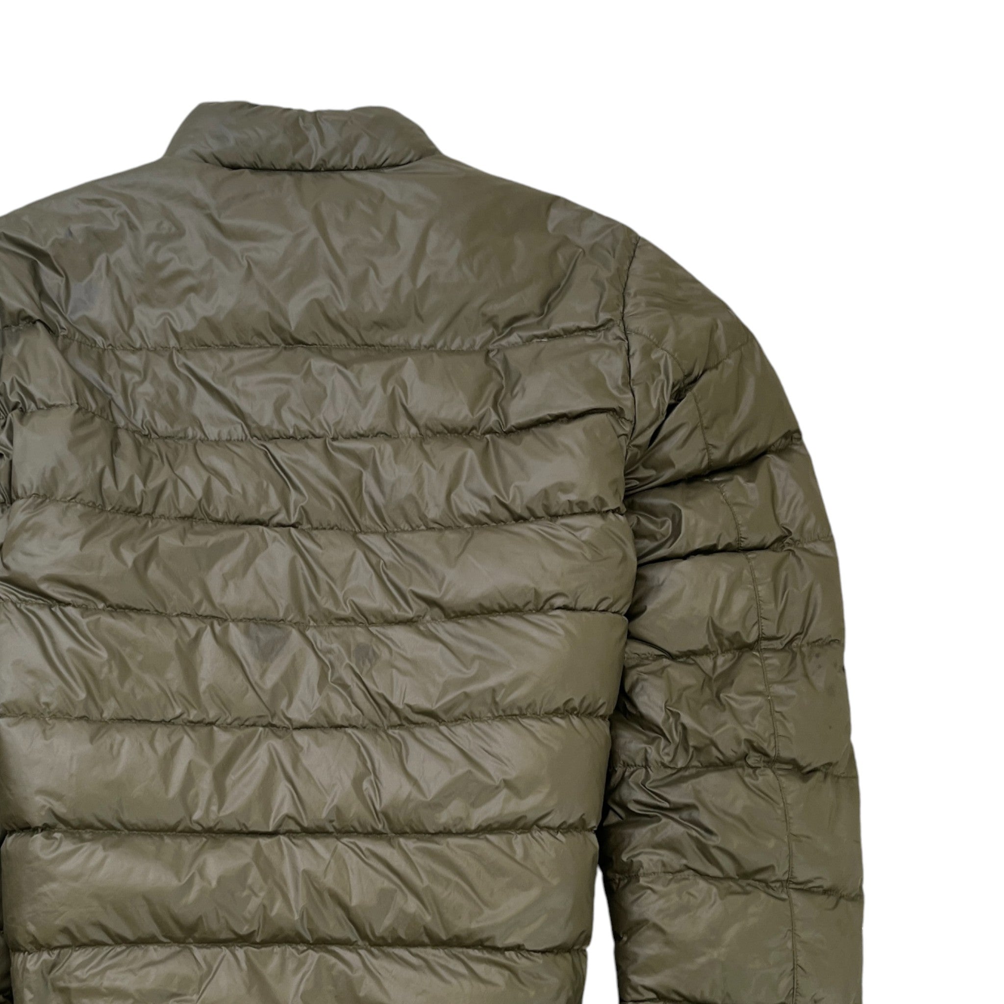 Men's Plaque Logo Down Jacket Khaki Size IT 46 / S