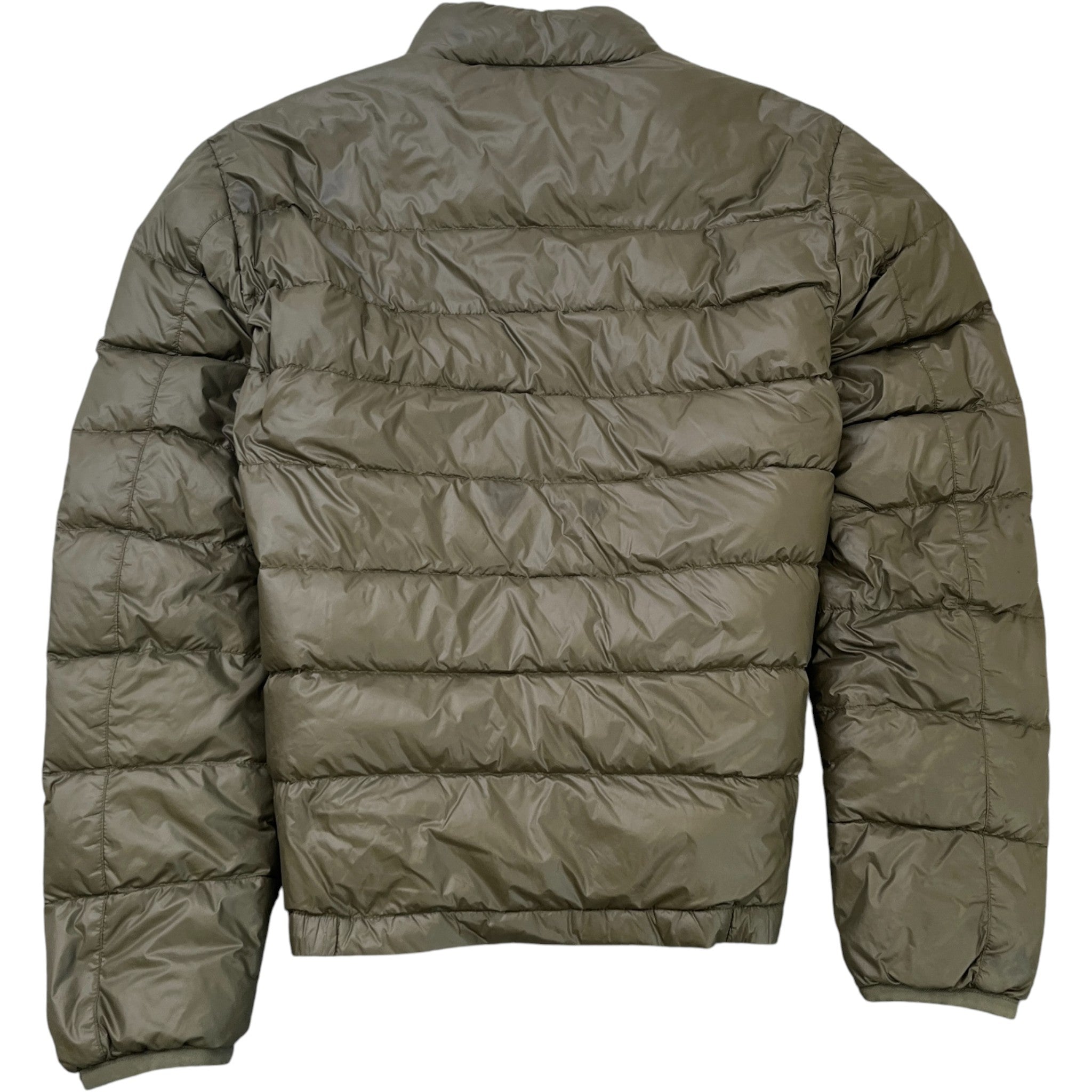 Men's Plaque Logo Down Jacket Khaki Size IT 46 / S