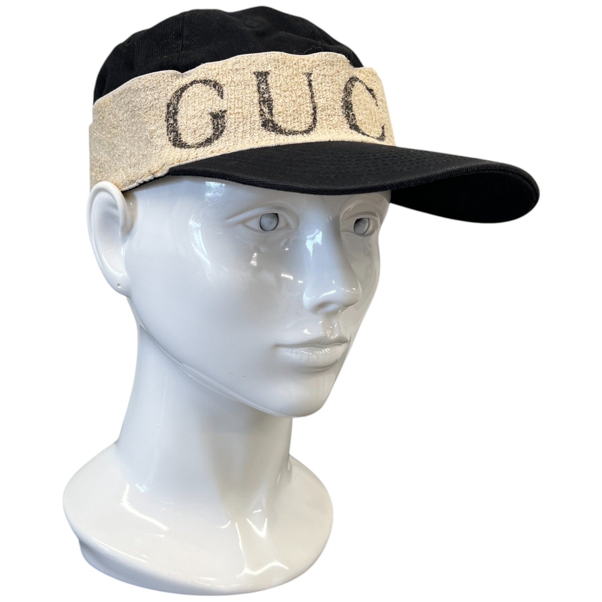 Men's Gabardine Gucci Headband Hat Black Size M