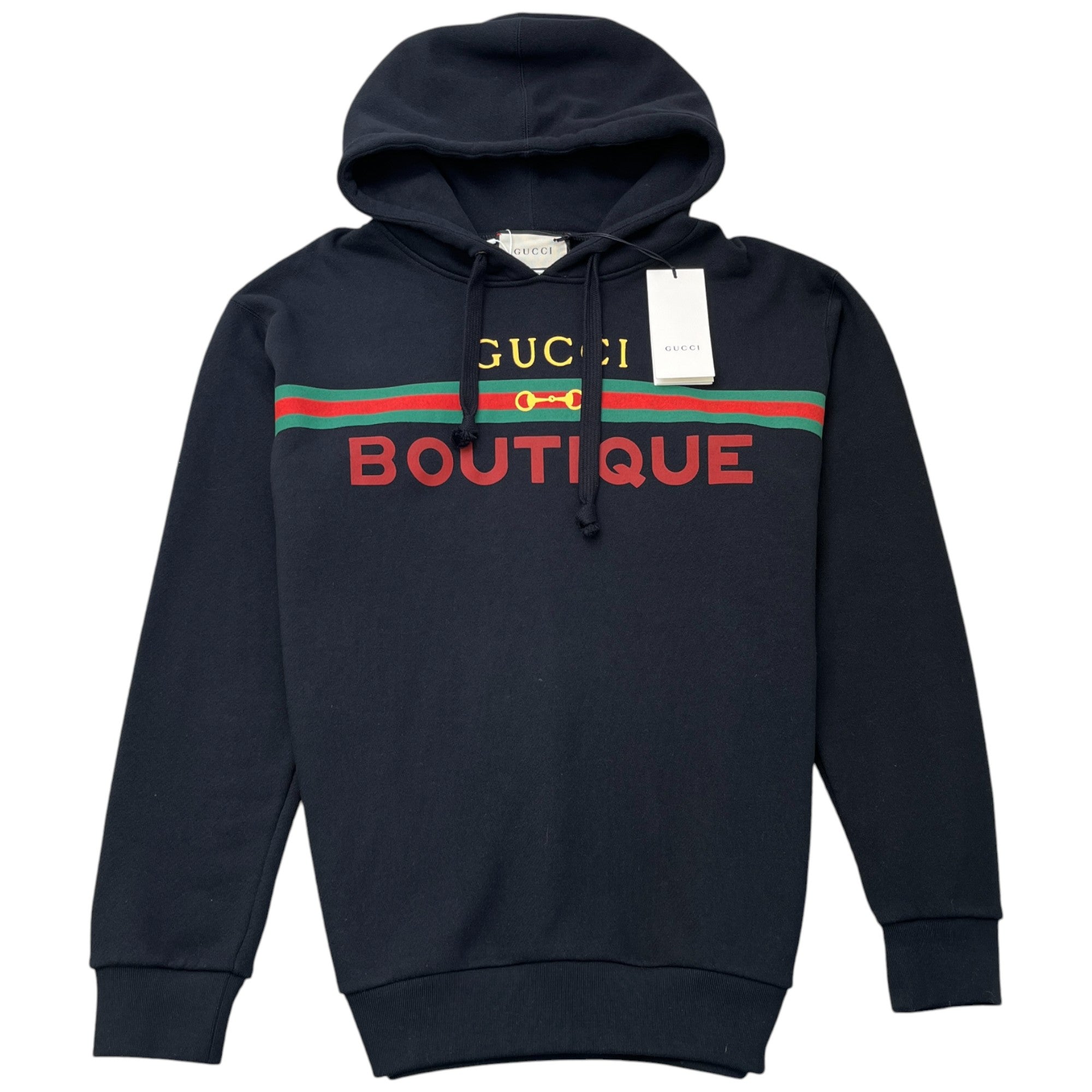 Men's Web Logo Hoodie Black Size M