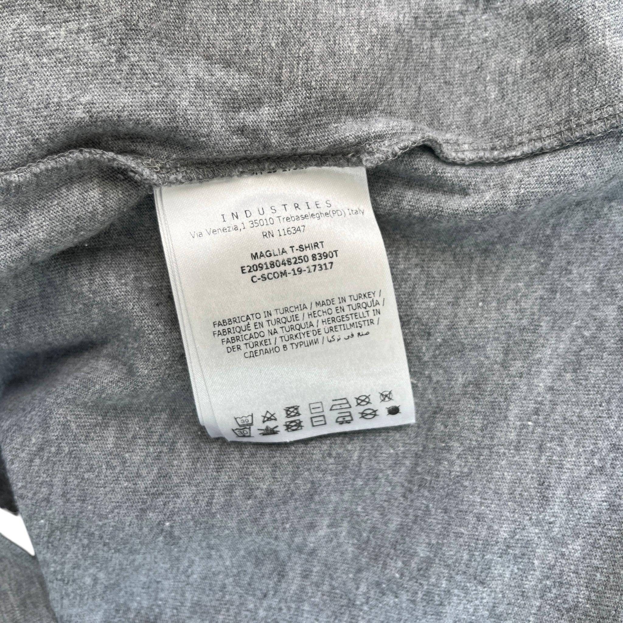 Men's Maglia T-Shirt Grey Size M