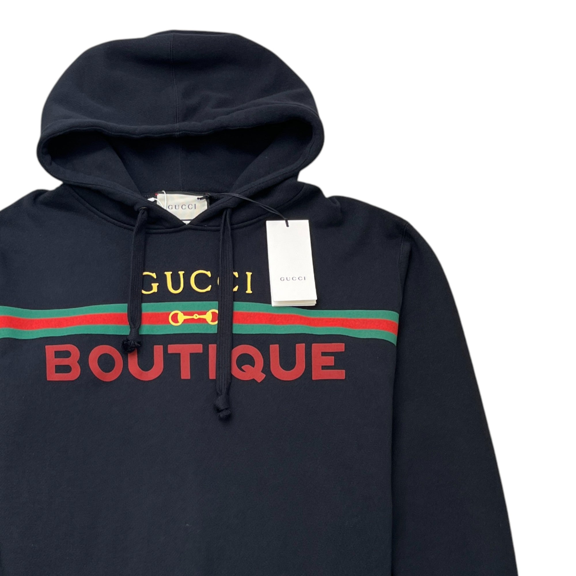 Men's Web Logo Hoodie Black Size M