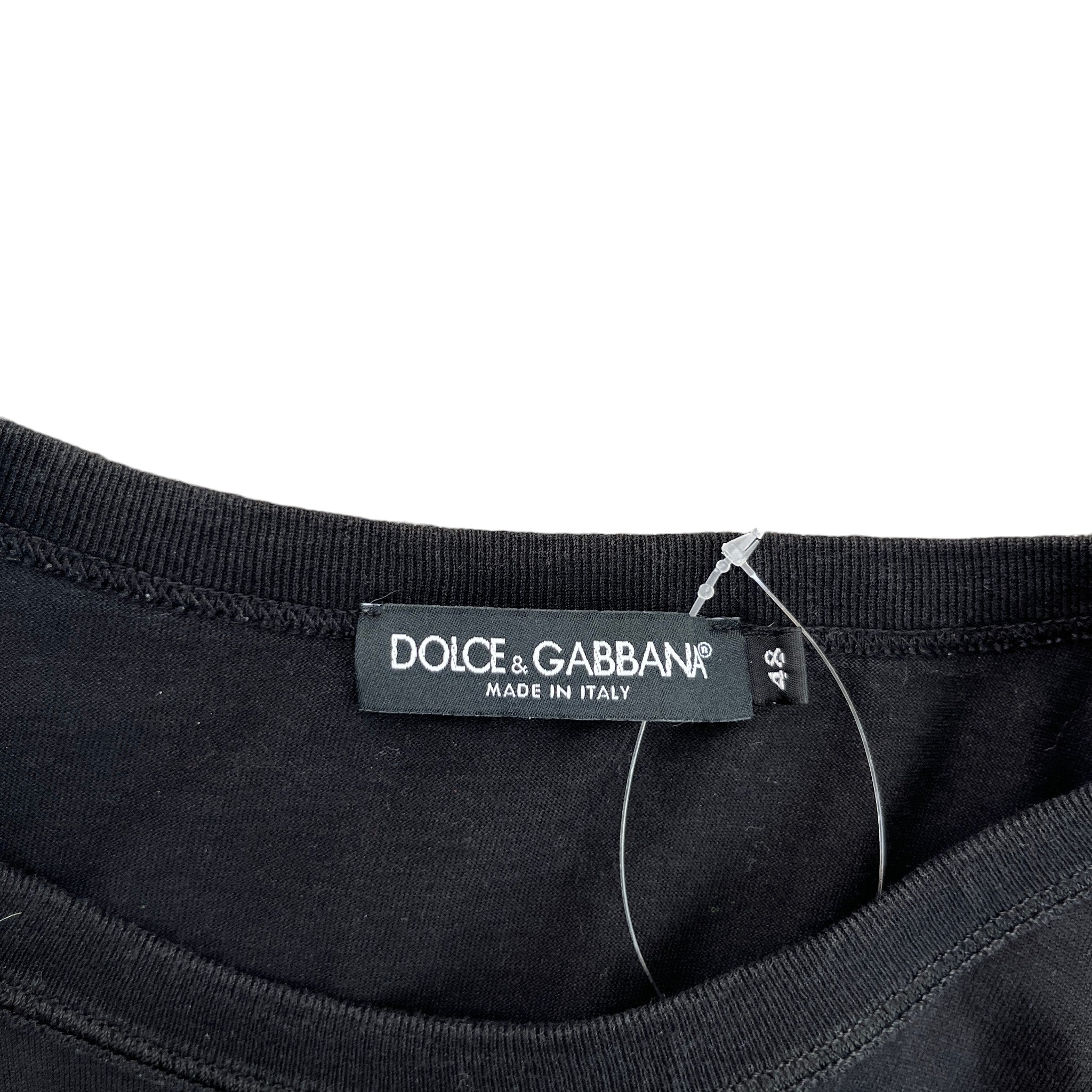 Men's Plaque Logo T-Shirt Black Size IT 48 / UK M