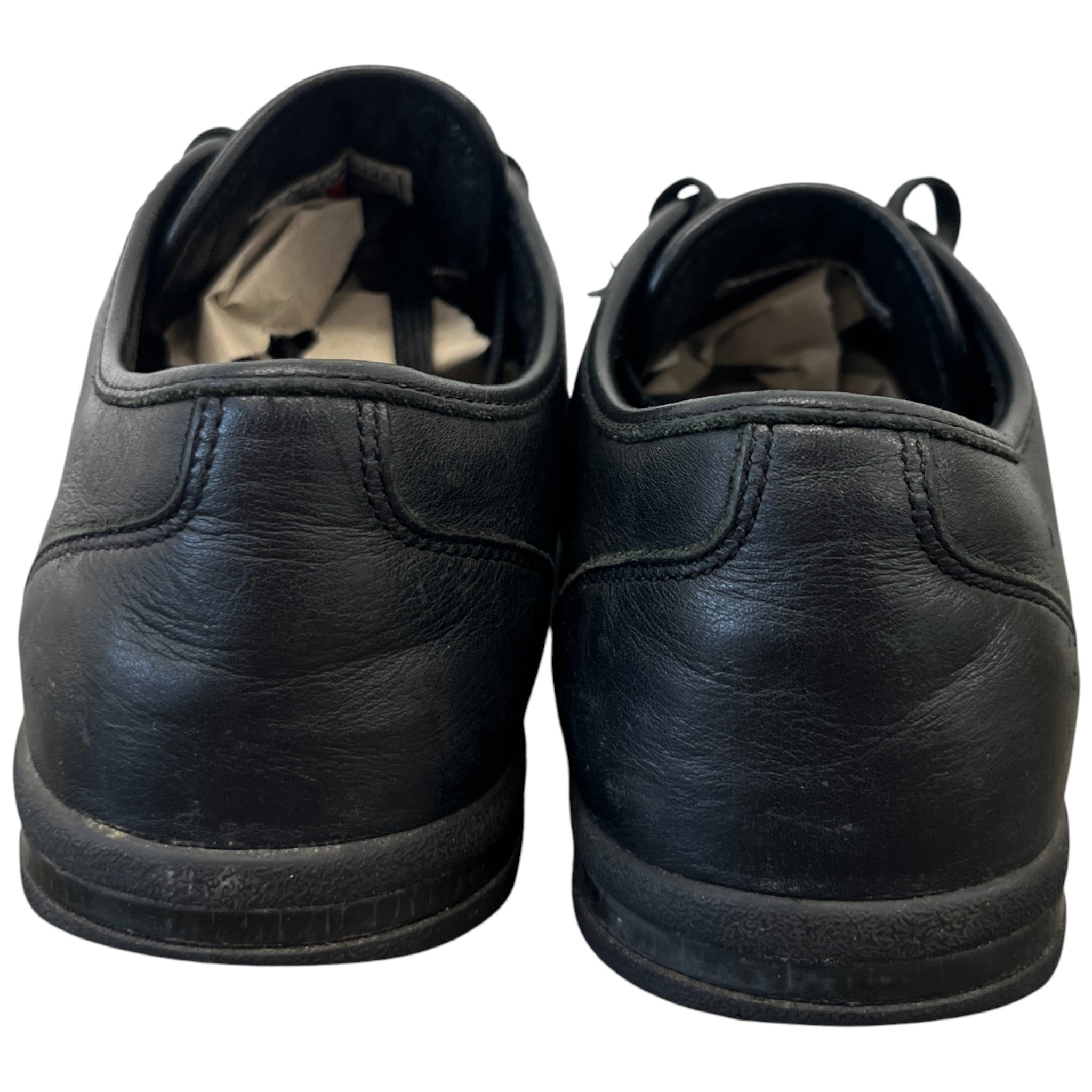 Women's Plaque Logo Low Trainers Black Size EU 38 / UK 5