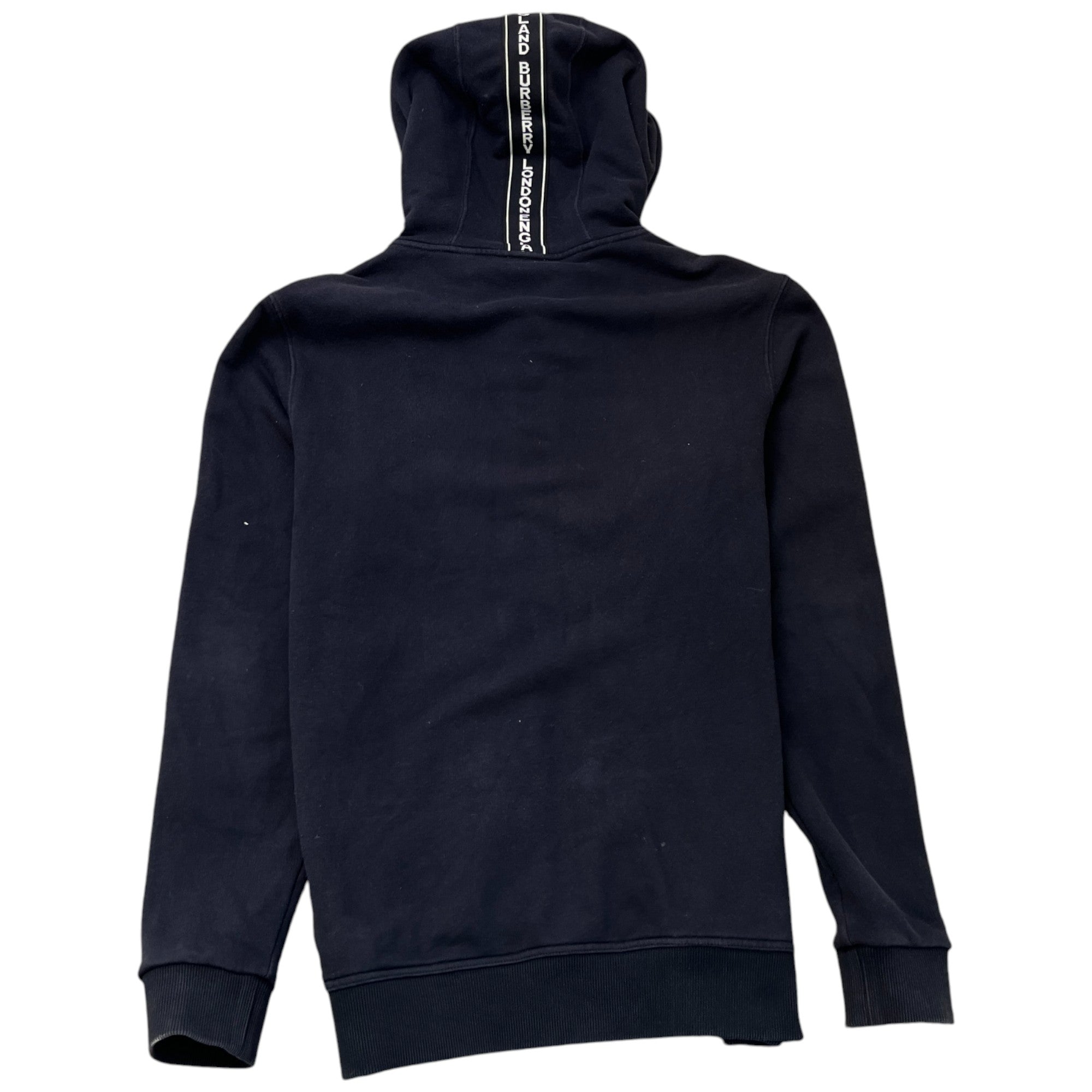 Men's Tape Logo Hoodie Black Size S