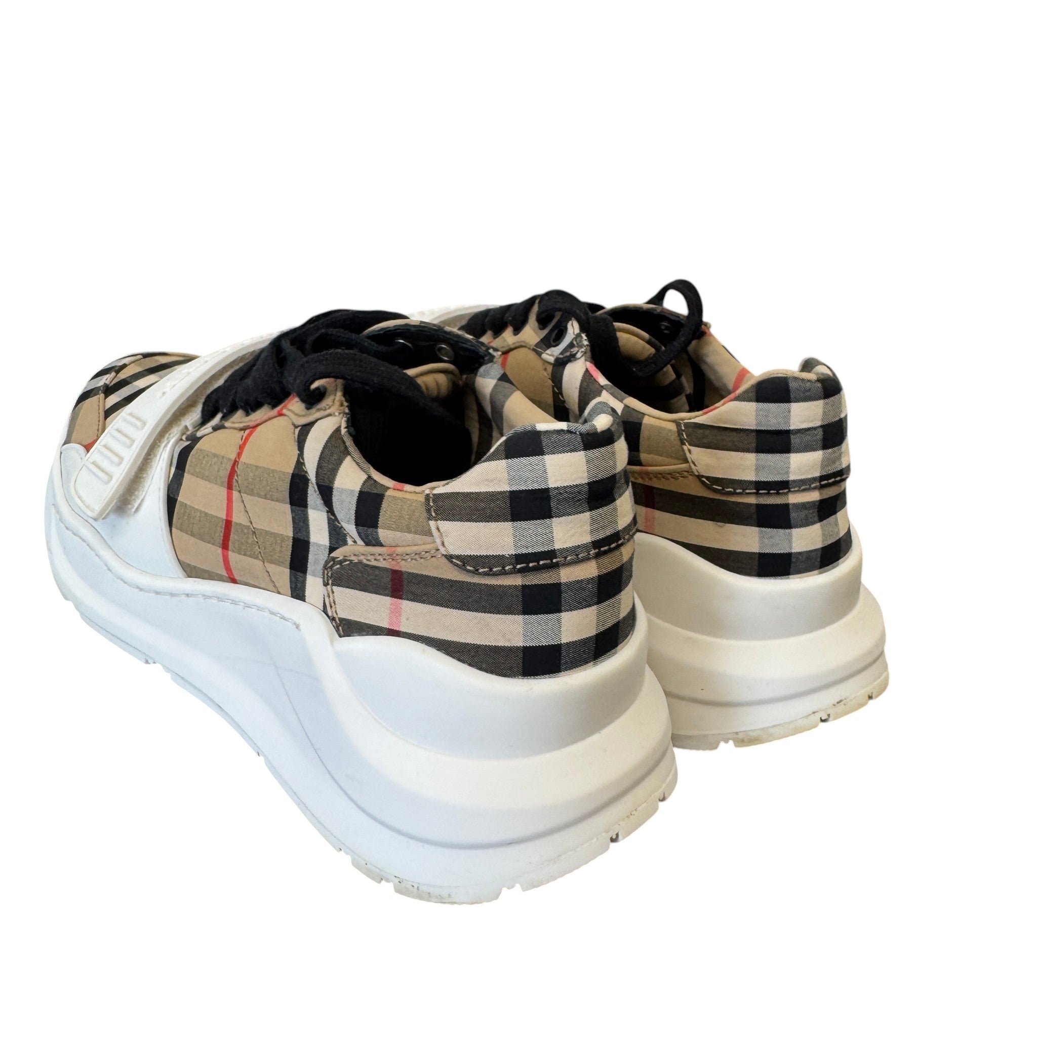 Women's Vintage Check Regis Low Trainers Beige Size EU 36 / UK 3