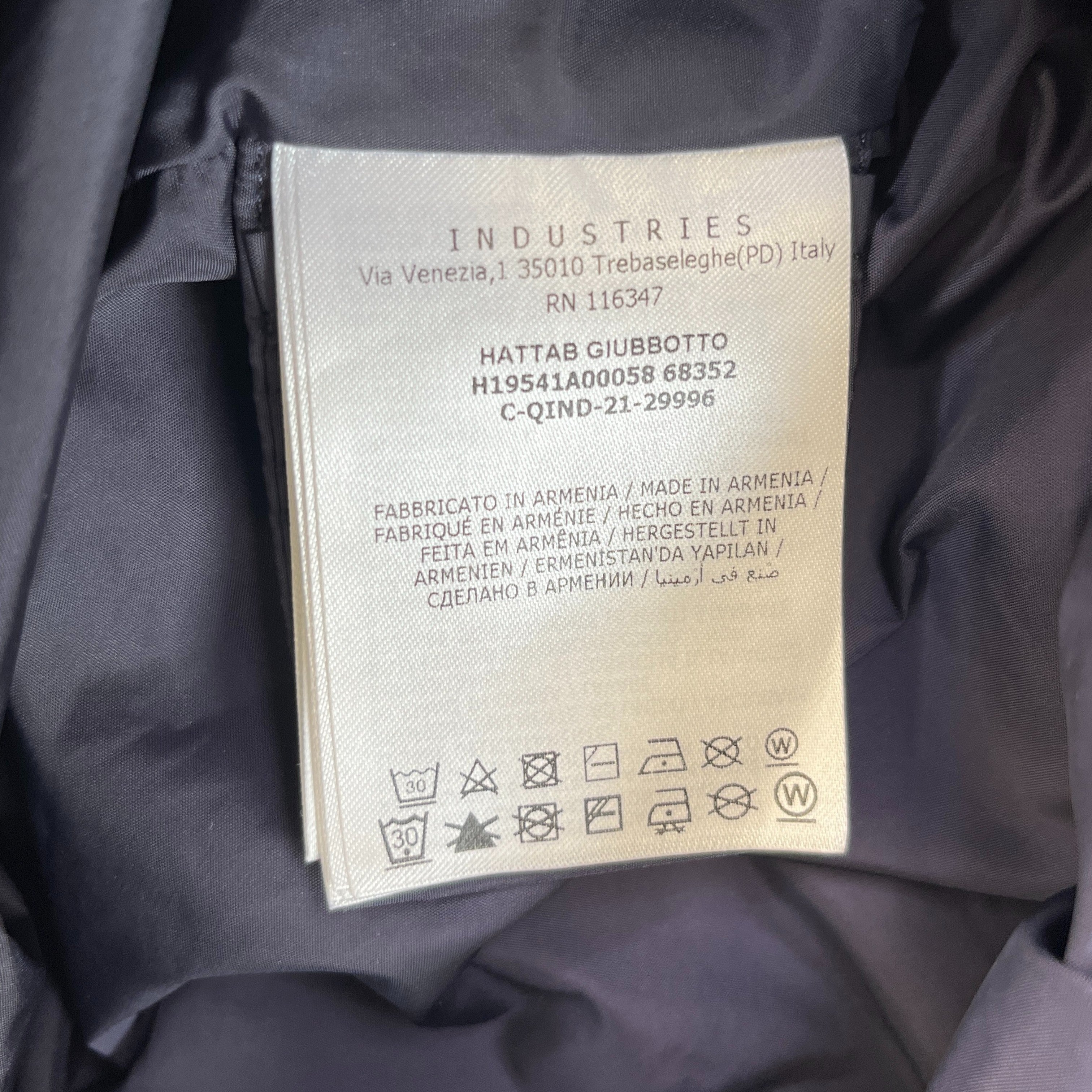 Men's Hattab Boys Age 14 Windbreaker Navy Size XXS