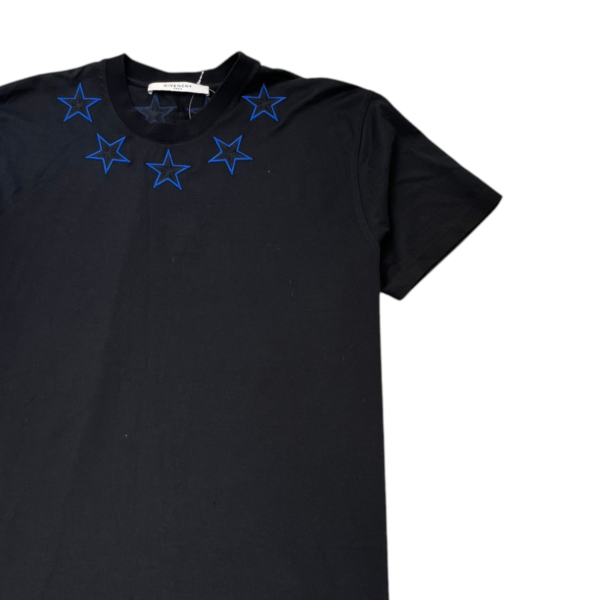 Men's Embroidered Logo T-Shirt Black Size XS