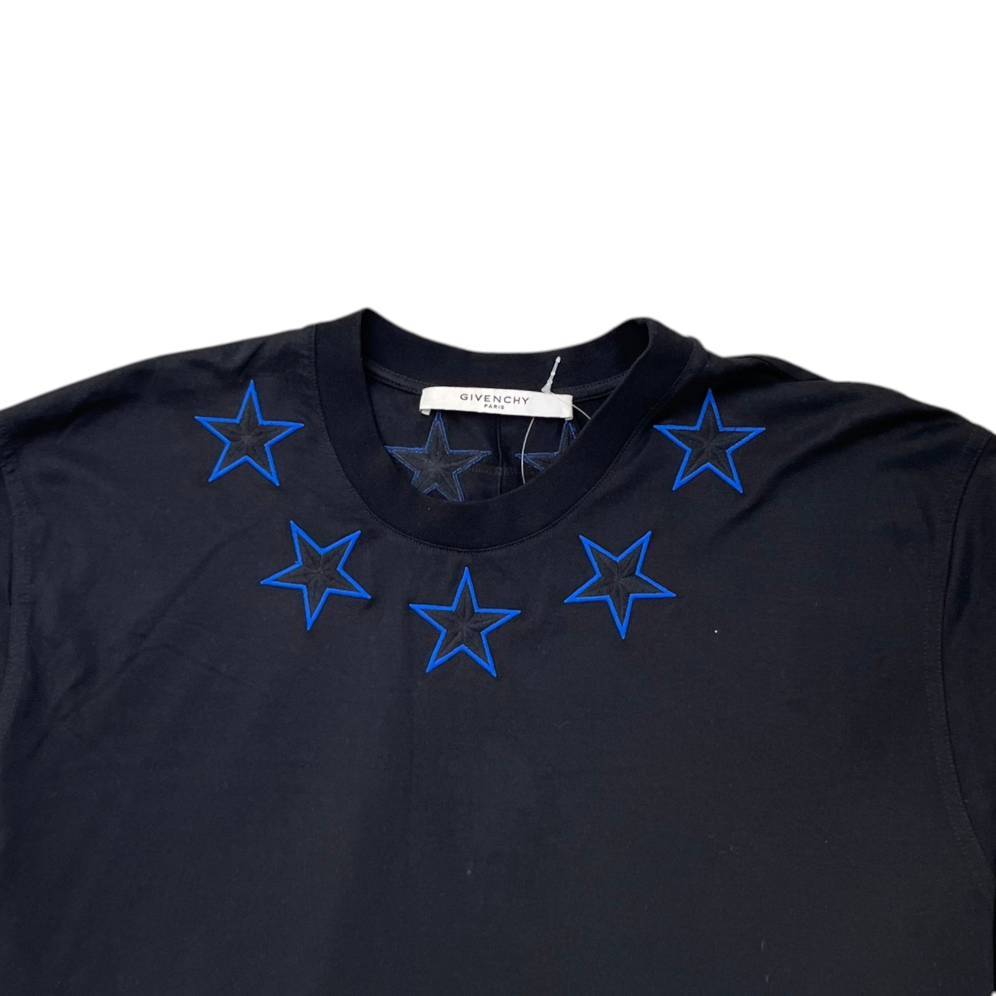 Men's Embroidered Logo T-Shirt Black Size XS