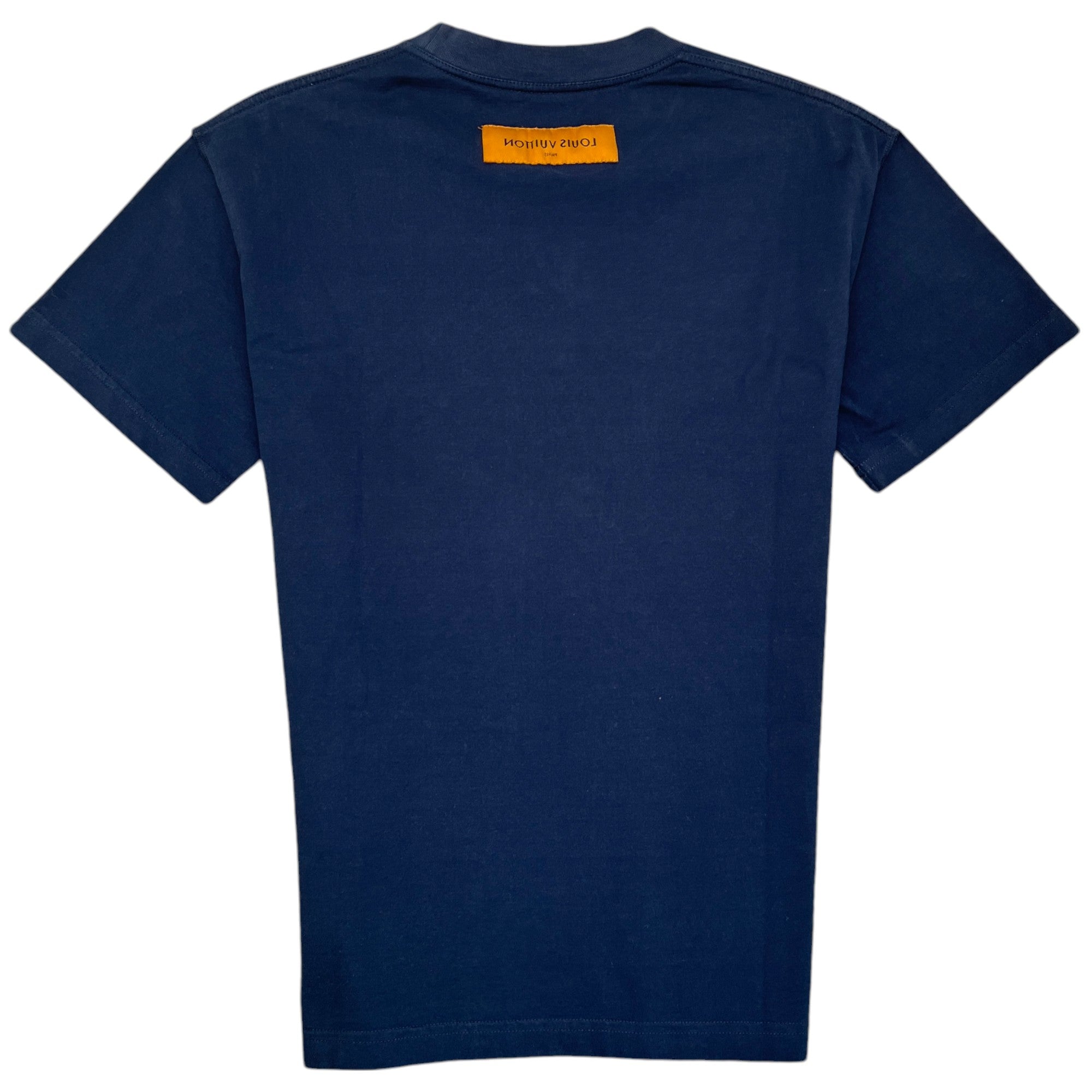 Men's Embossed Lv T-Shirt Navy Size XS