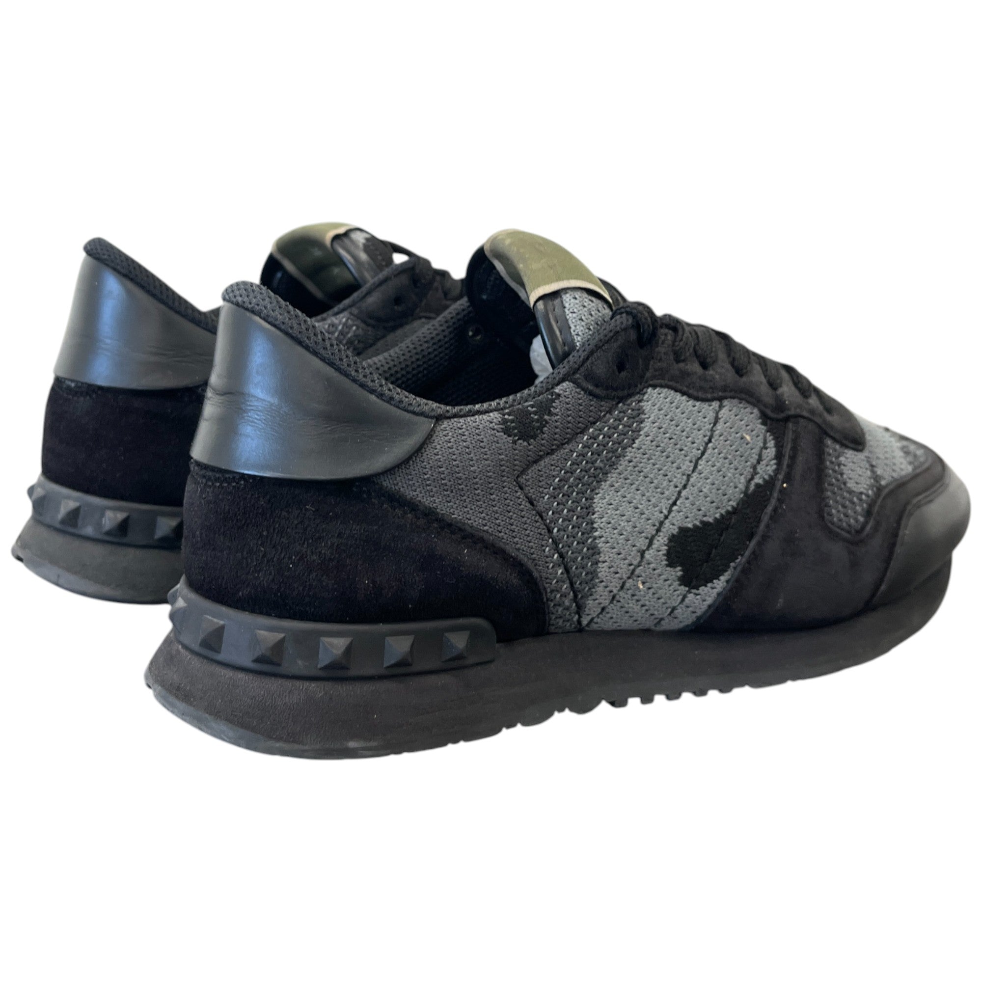 Men's Knit Rockrunner Low Trainers Black Size EU 40.5 / UK 6.5