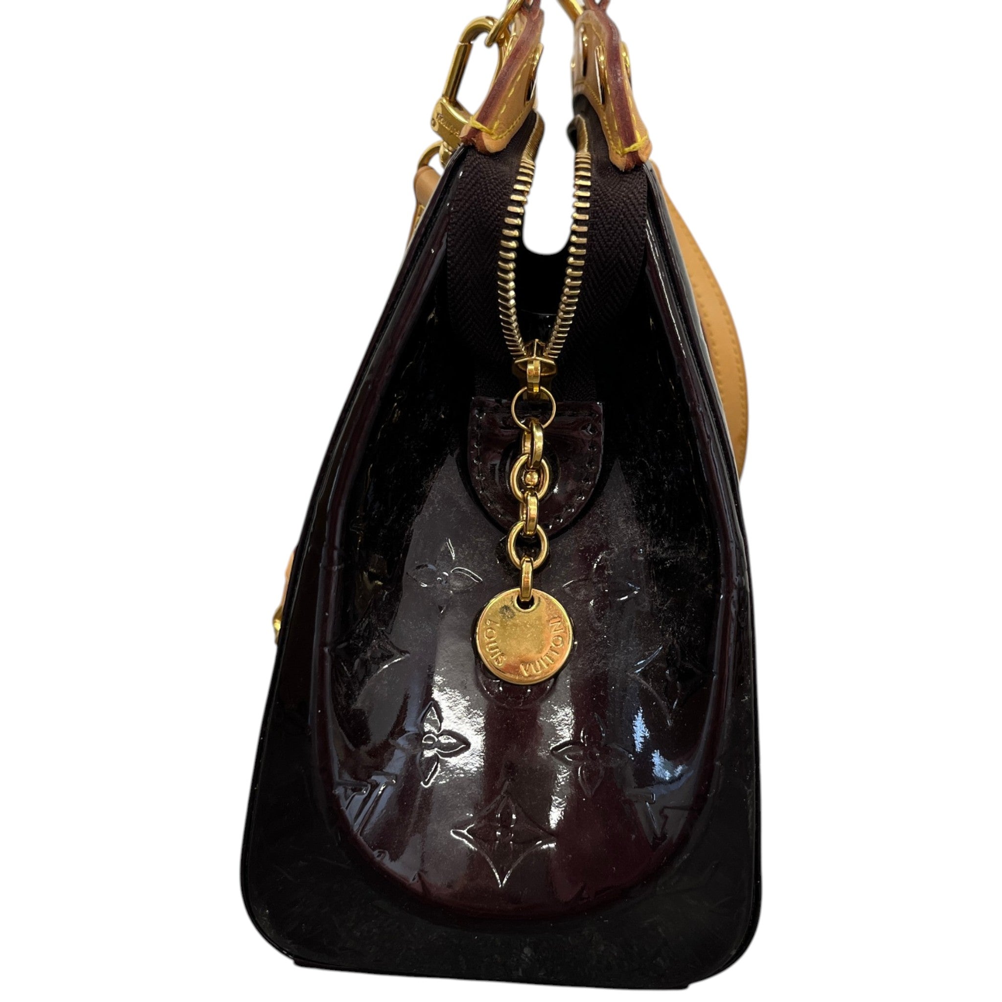 Women's Amarante Monogram Vernis Brea Mm Bag Burgundy