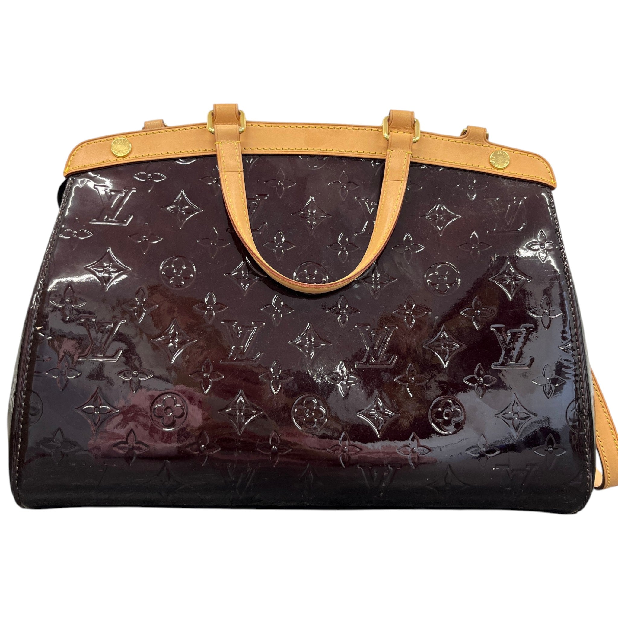 Women's Amarante Monogram Vernis Brea Mm Bag Burgundy