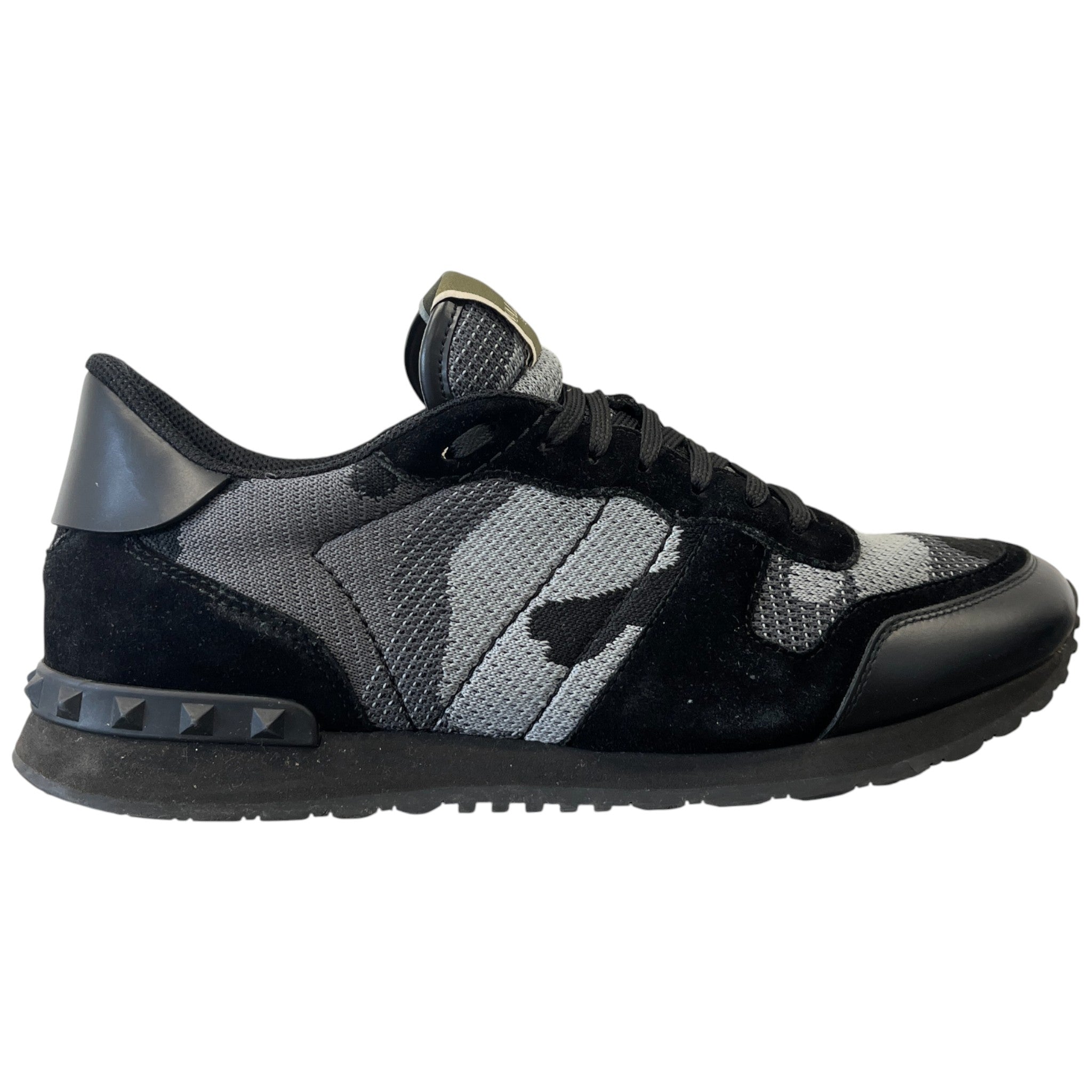 Men's Rockrunner Camouflage Low Trainers Black Size EU 44 / UK 10