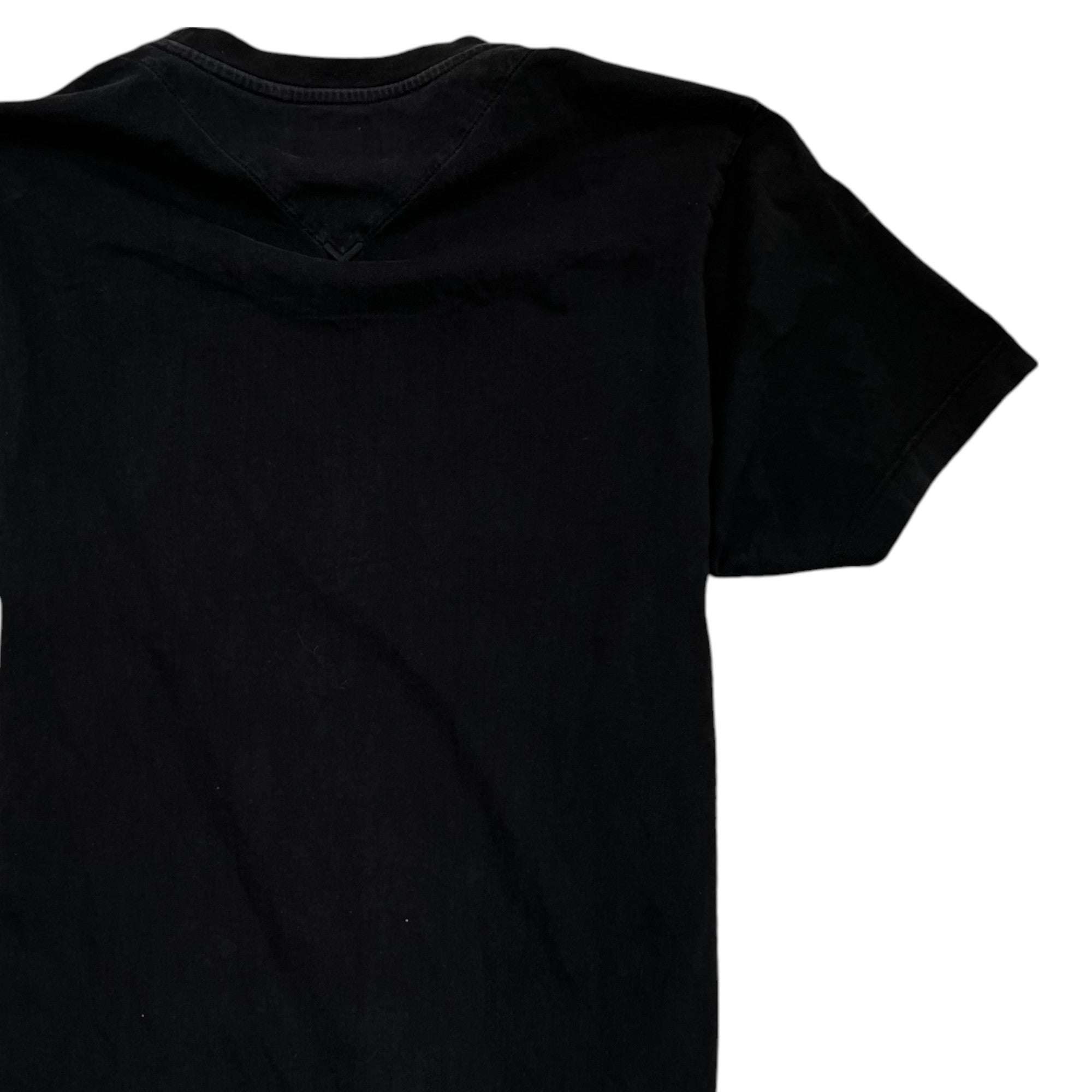 Men's Logo Print Long Sleeve T-Shirt Black Size S