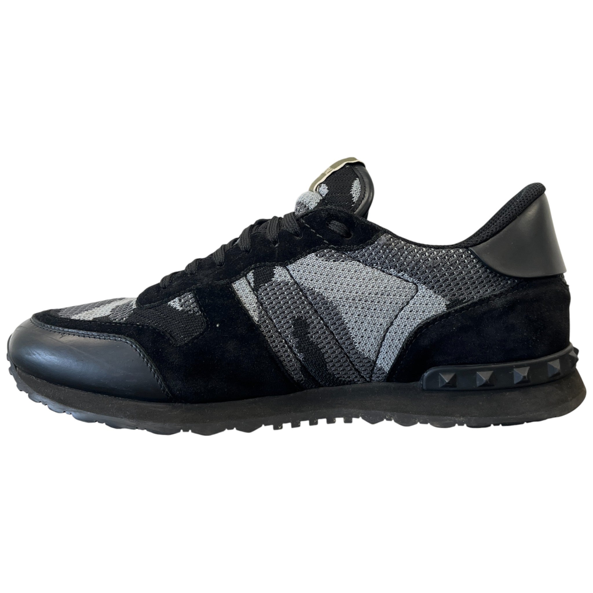 Men's Rockrunner Camouflage Low Trainers Black Size EU 44 / UK 10