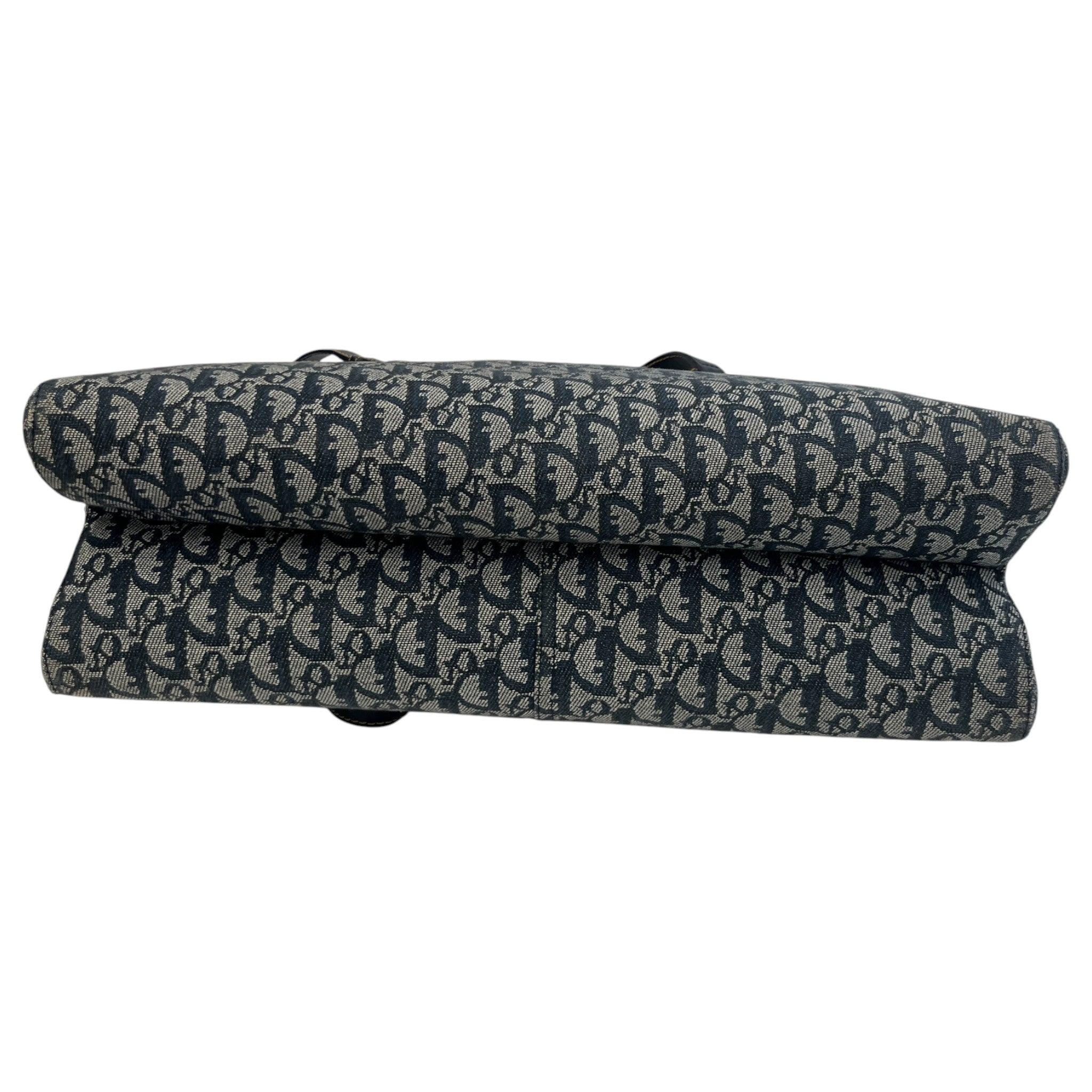 Women's Diorissimo Denim Pocket Tote Bag Navy