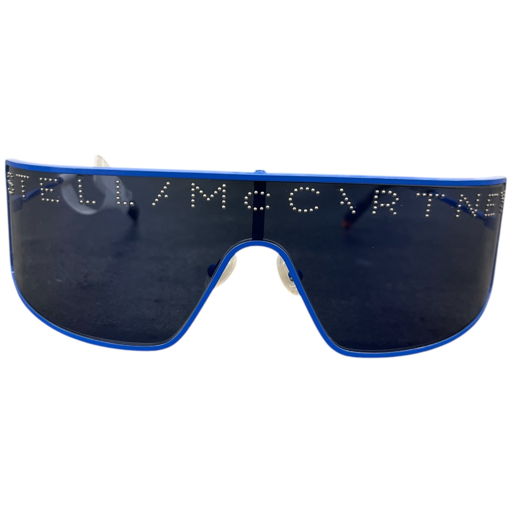 Women's Logo Mask Sunglasses Blue