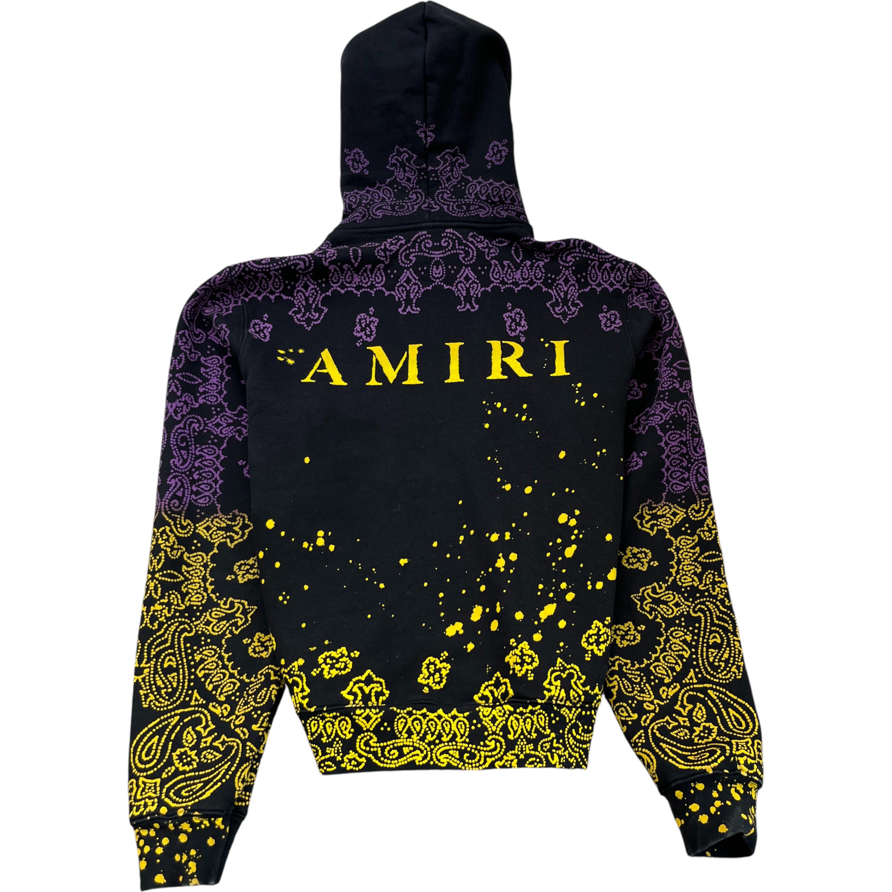 Men's Bandana Bleach Hoodie Black Size M