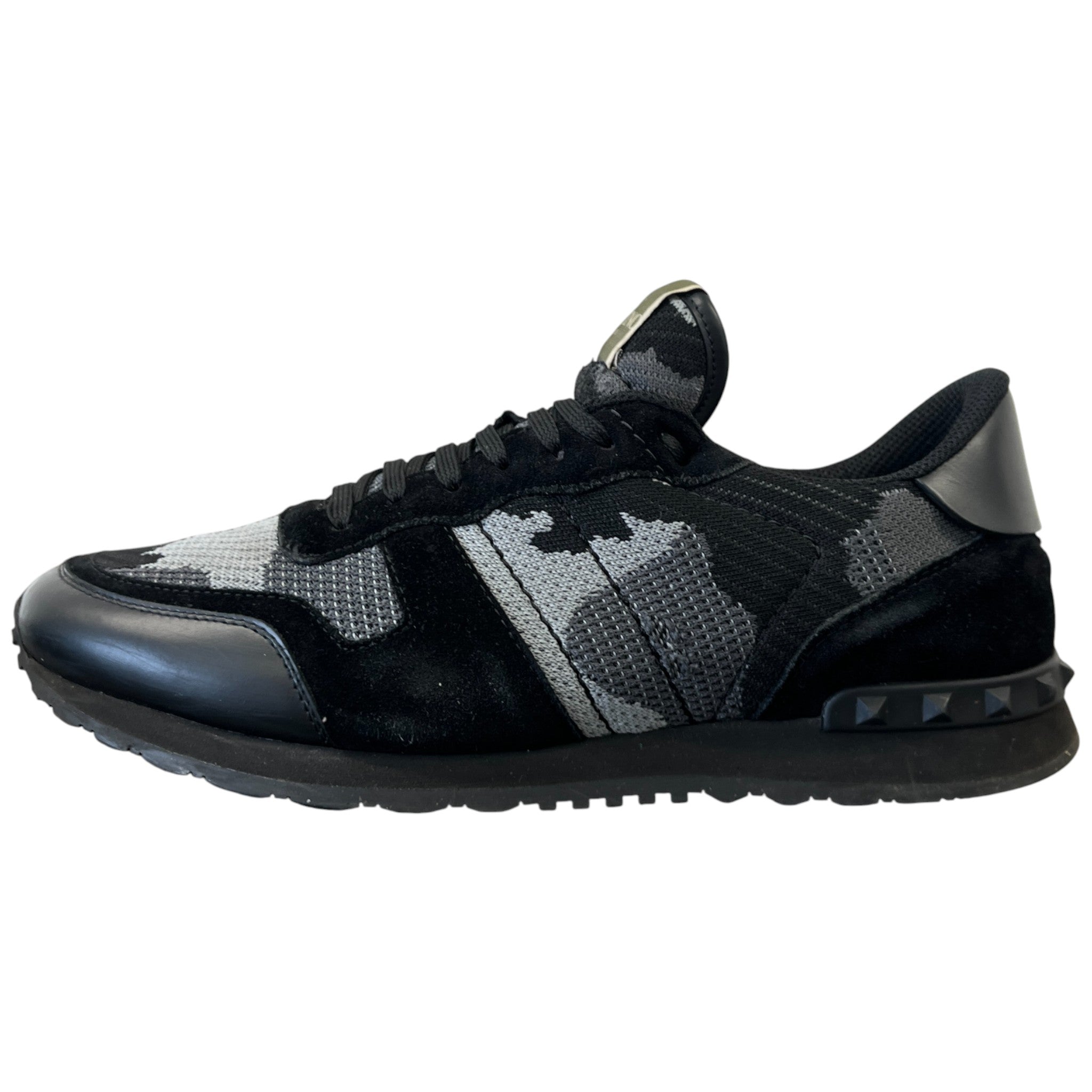Men's Rockrunner Camouflage Low Trainers Black Size EU 44 / UK 10