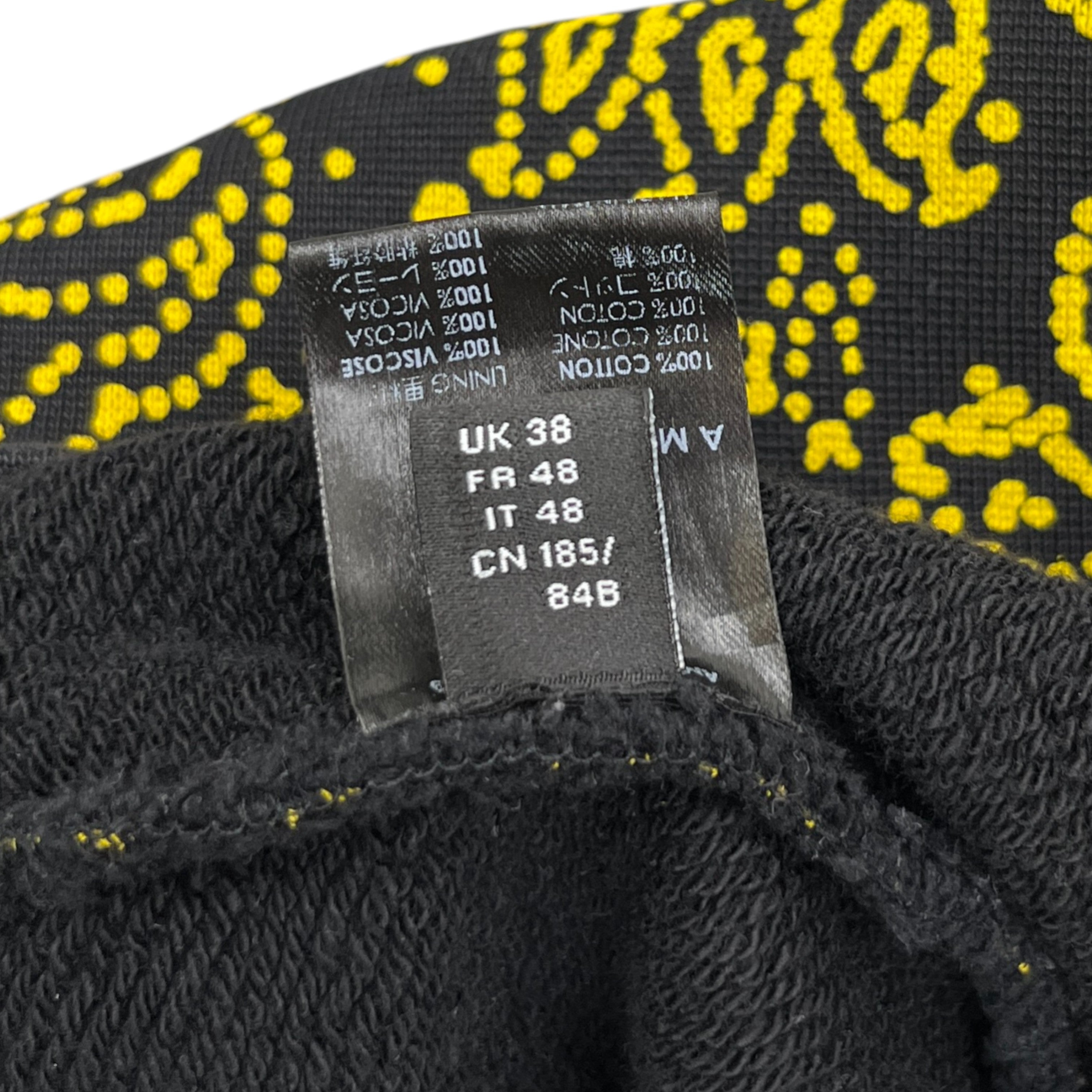 Men's Bandana Bleach Hoodie Black Size M