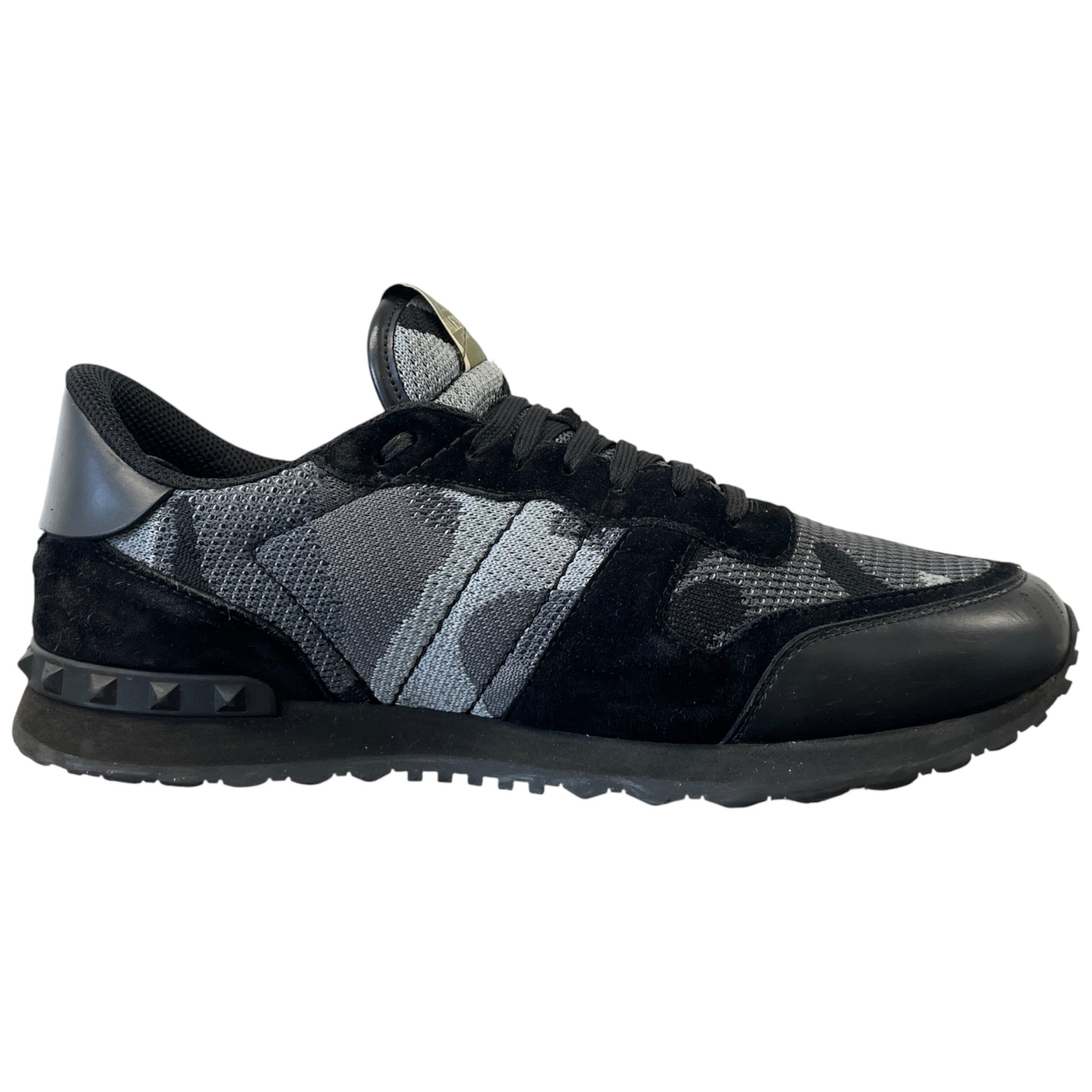 Men's Rockrunner Camouflage Low Trainers Black Size EU 44 / UK 10