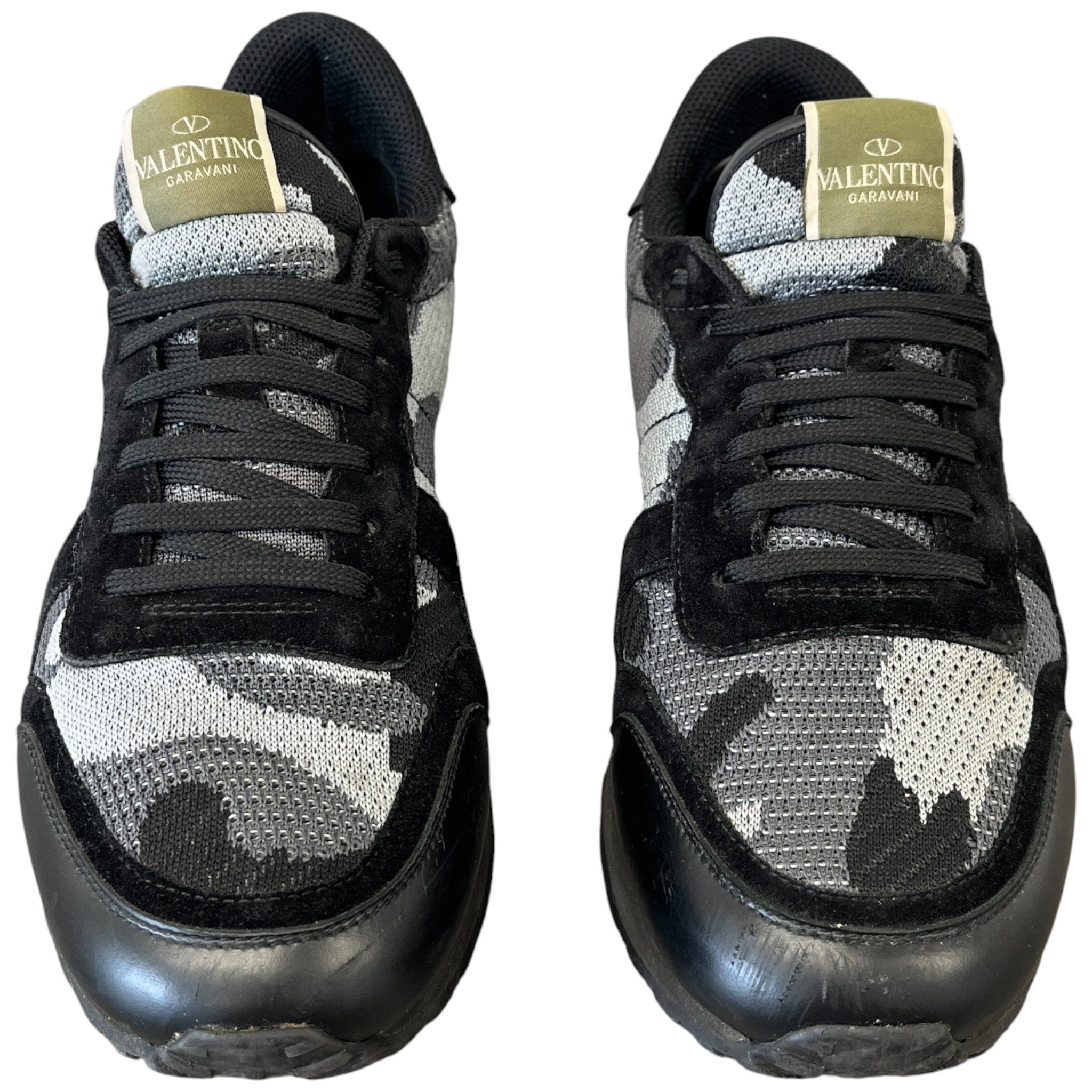 Men's Rockrunner Camouflage Low Trainers Black Size EU 44 / UK 10