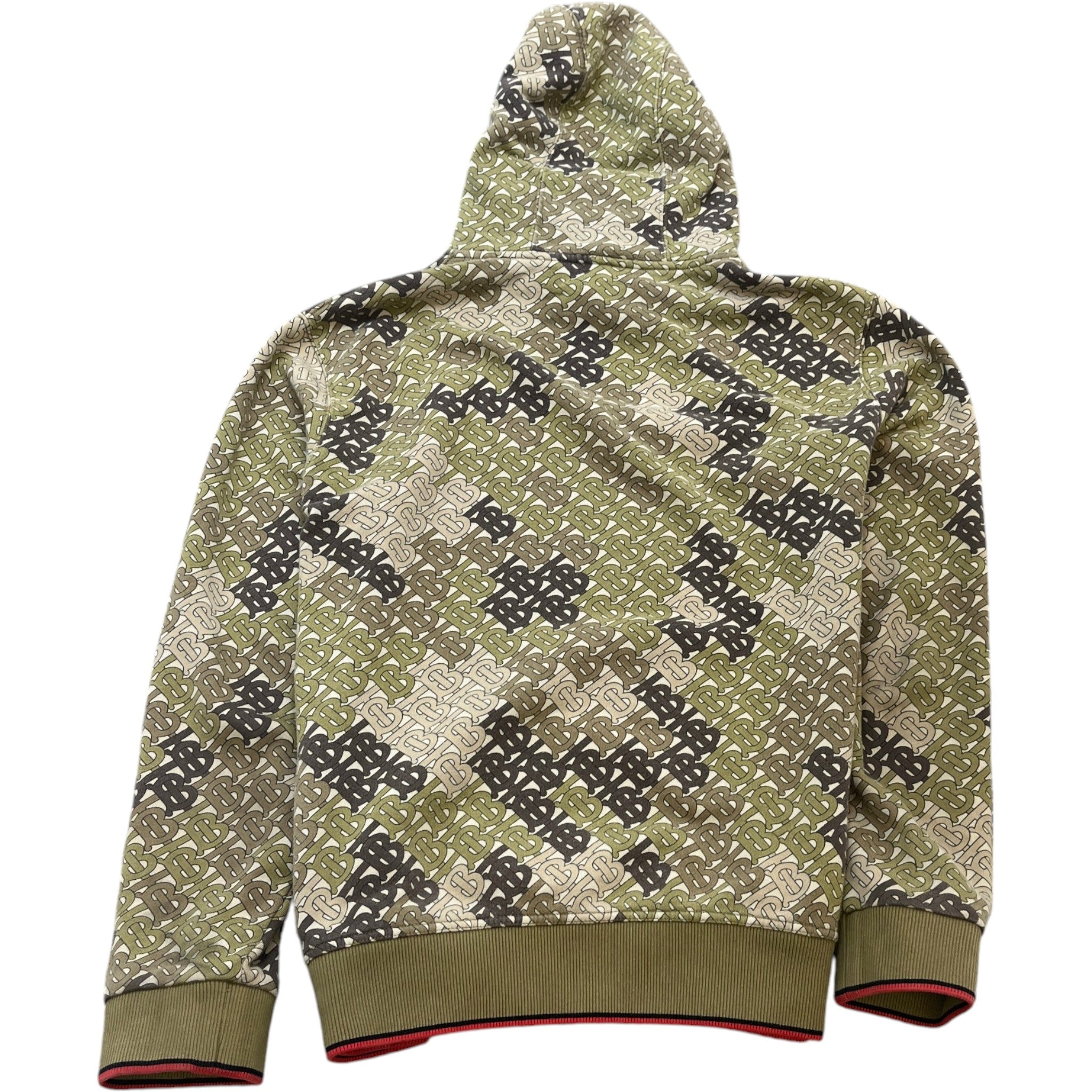 Men's Tb Monogram Hoodie Khaki Size M