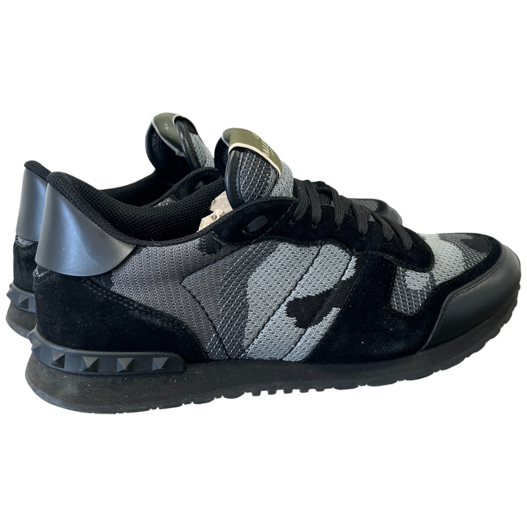 Men's Rockrunner Camouflage Low Trainers Black Size EU 44 / UK 10