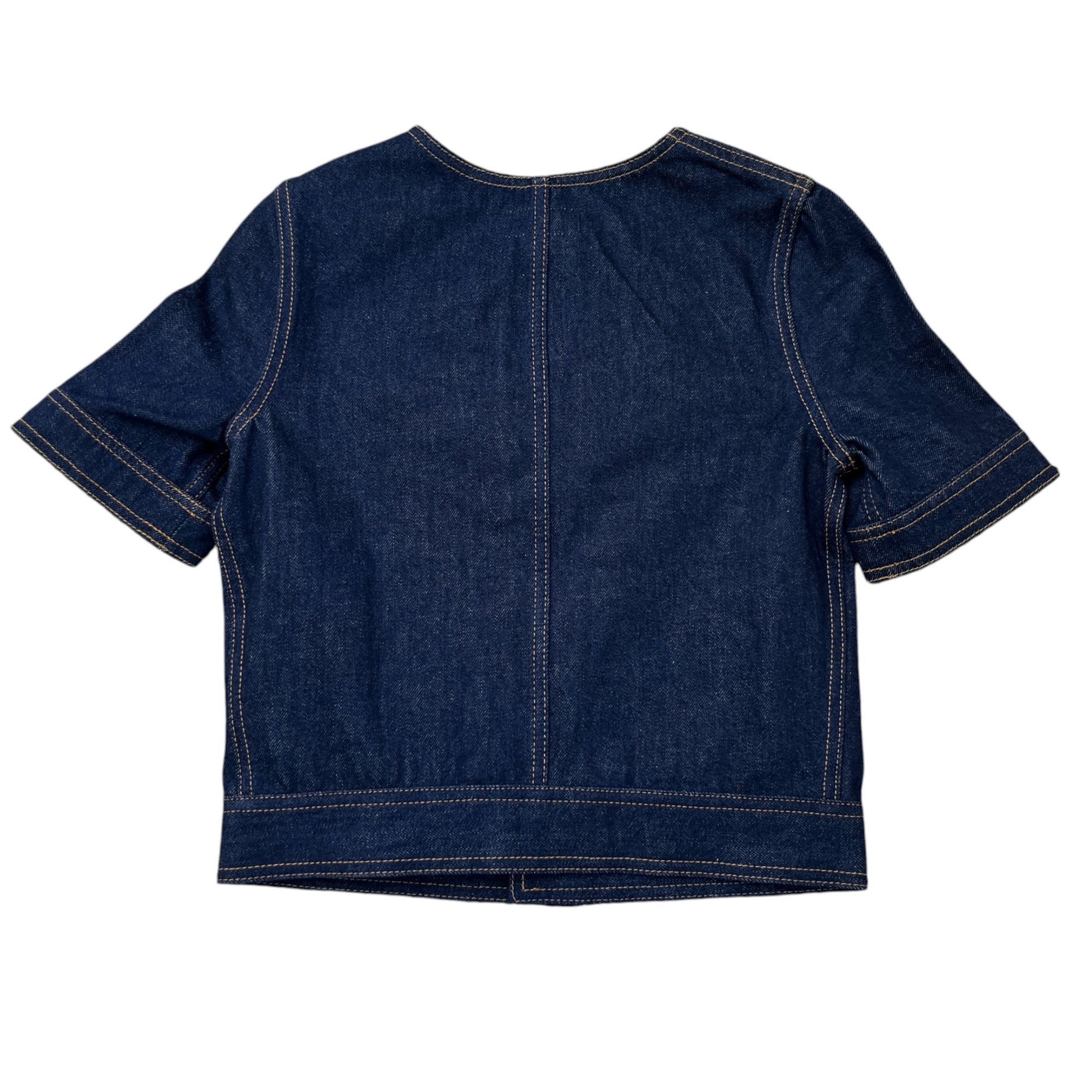 Women's Cropped OverShirt Blue Size XS