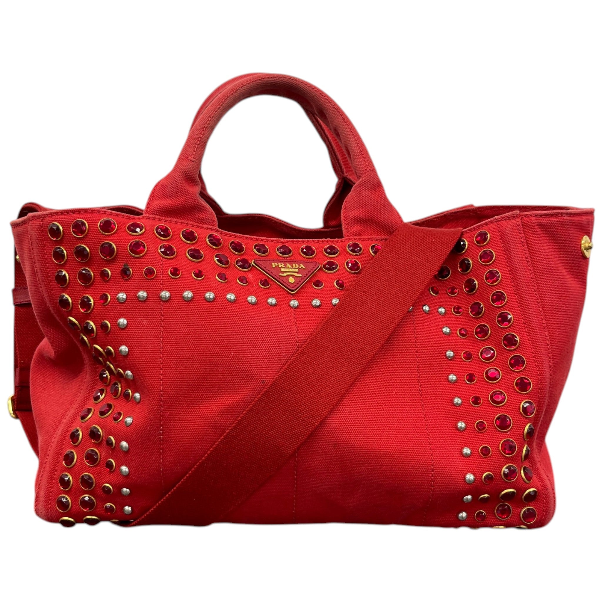 Women's Canapa Bijou Tote Handbag Red