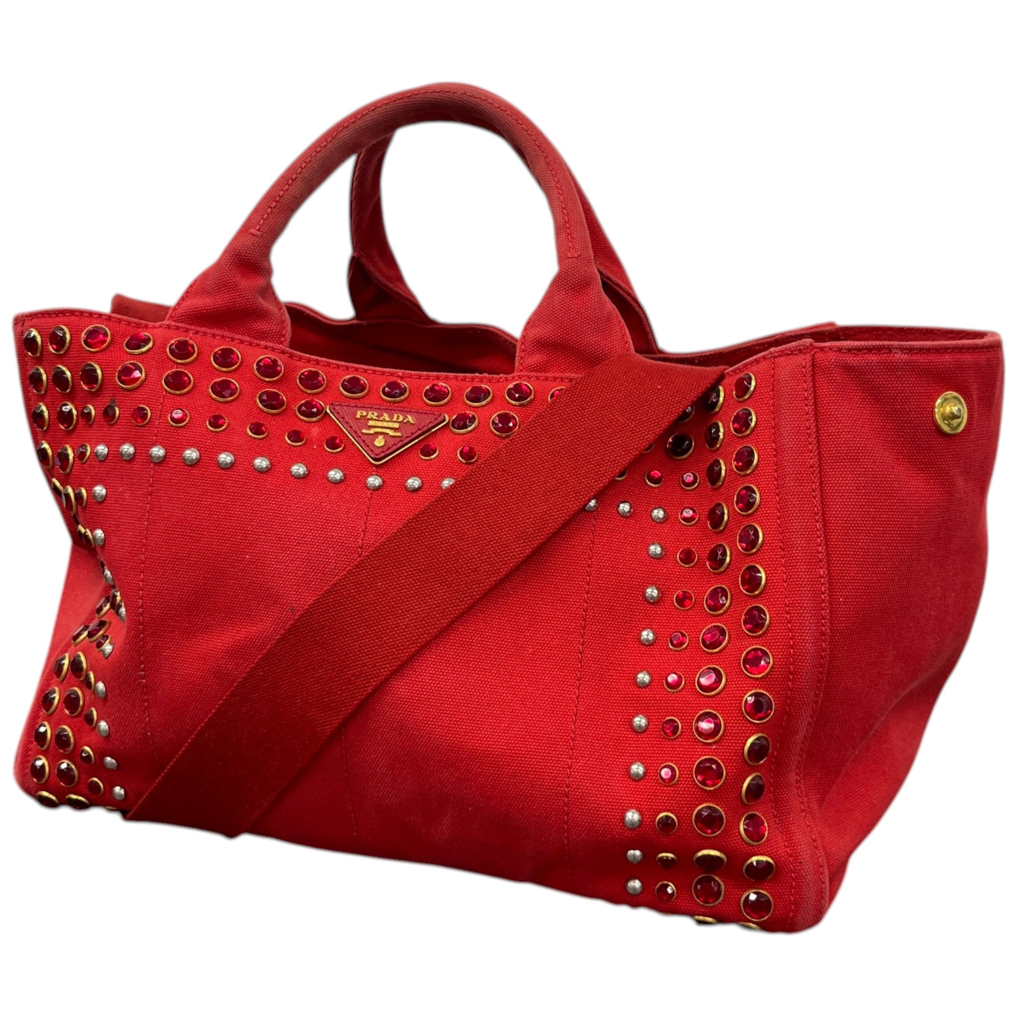 Women's Canapa Bijou Tote Handbag Red