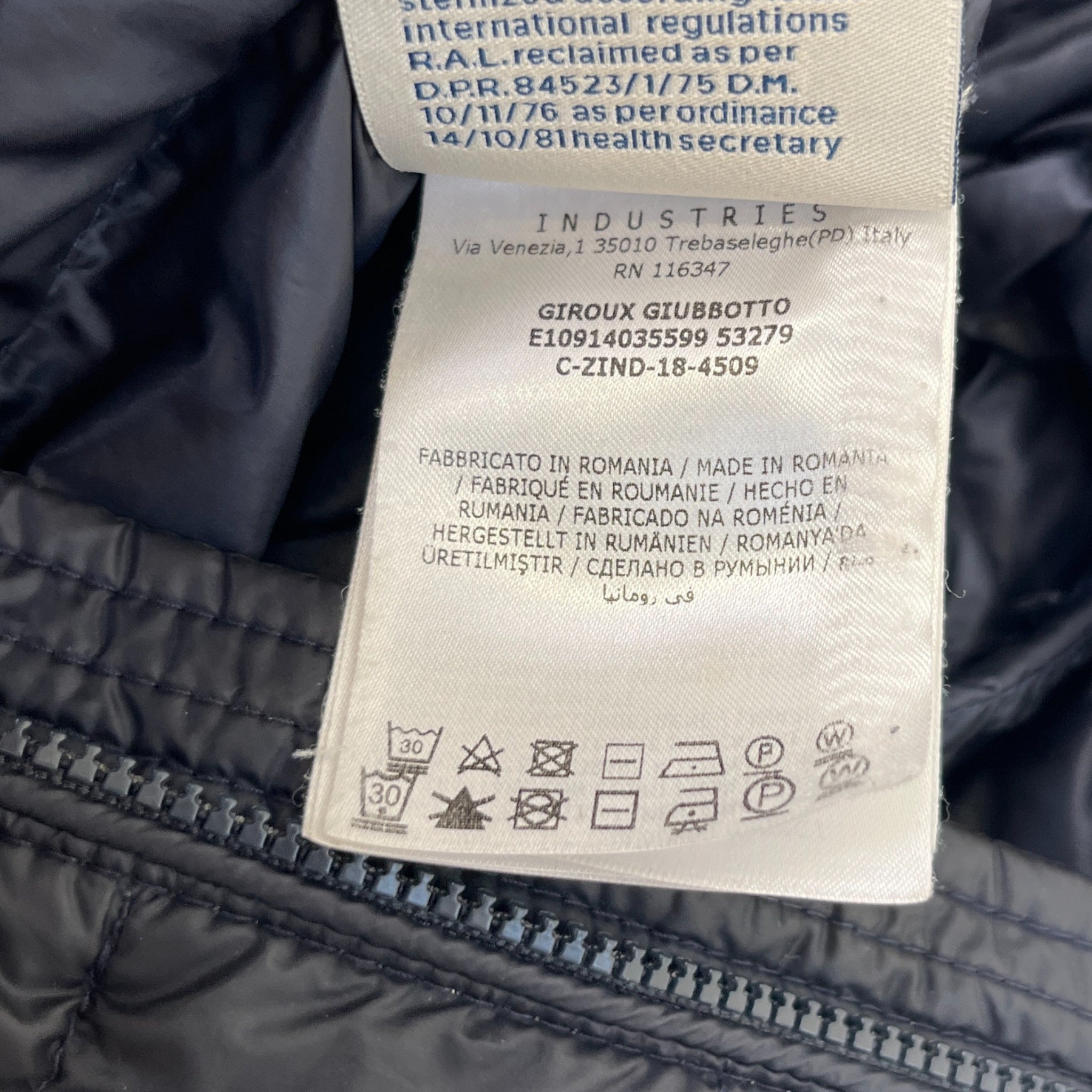 Men's Giroux Down Jacket Navy Size 3 / L