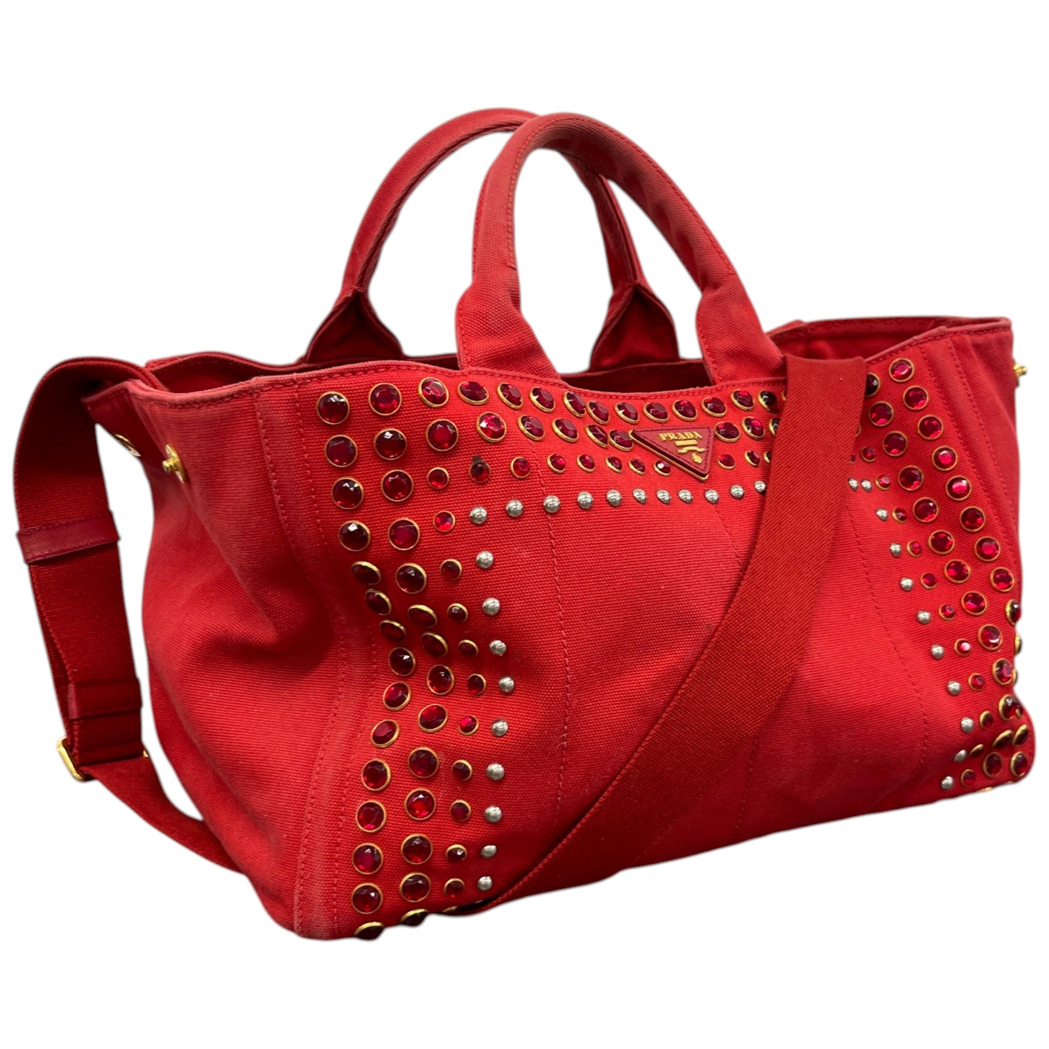 Women's Canapa Bijou Tote Handbag Red