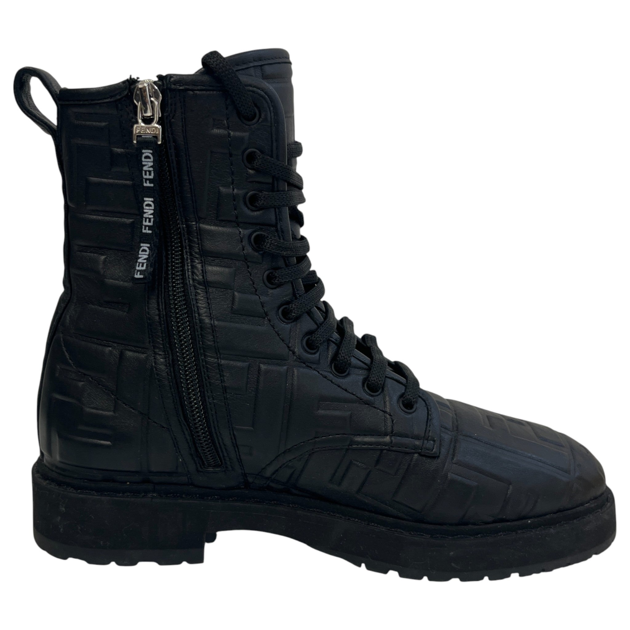 Women's Ff Monogram Boots Black Size EU 36 / UK 3