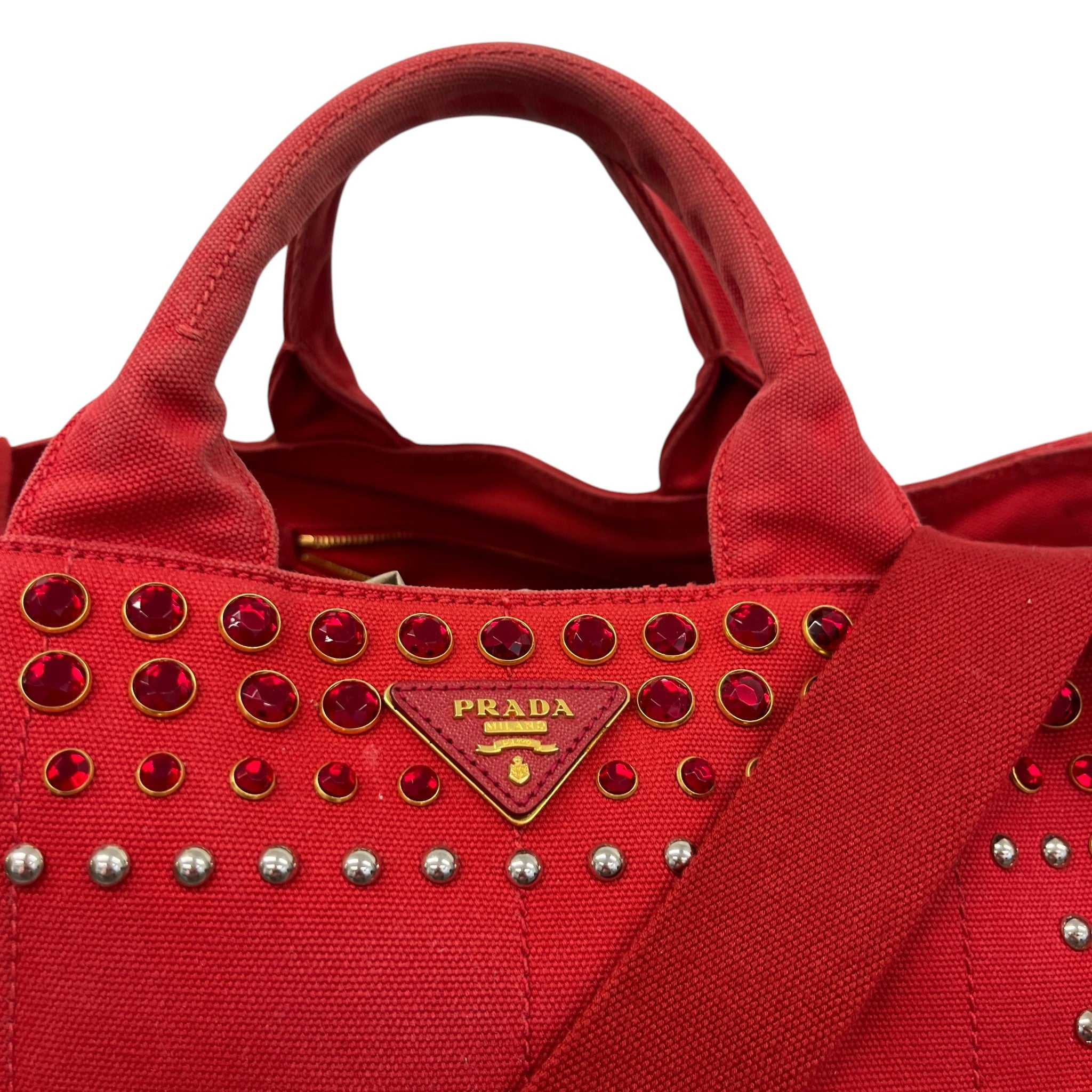 Women's Canapa Bijou Tote Handbag Red