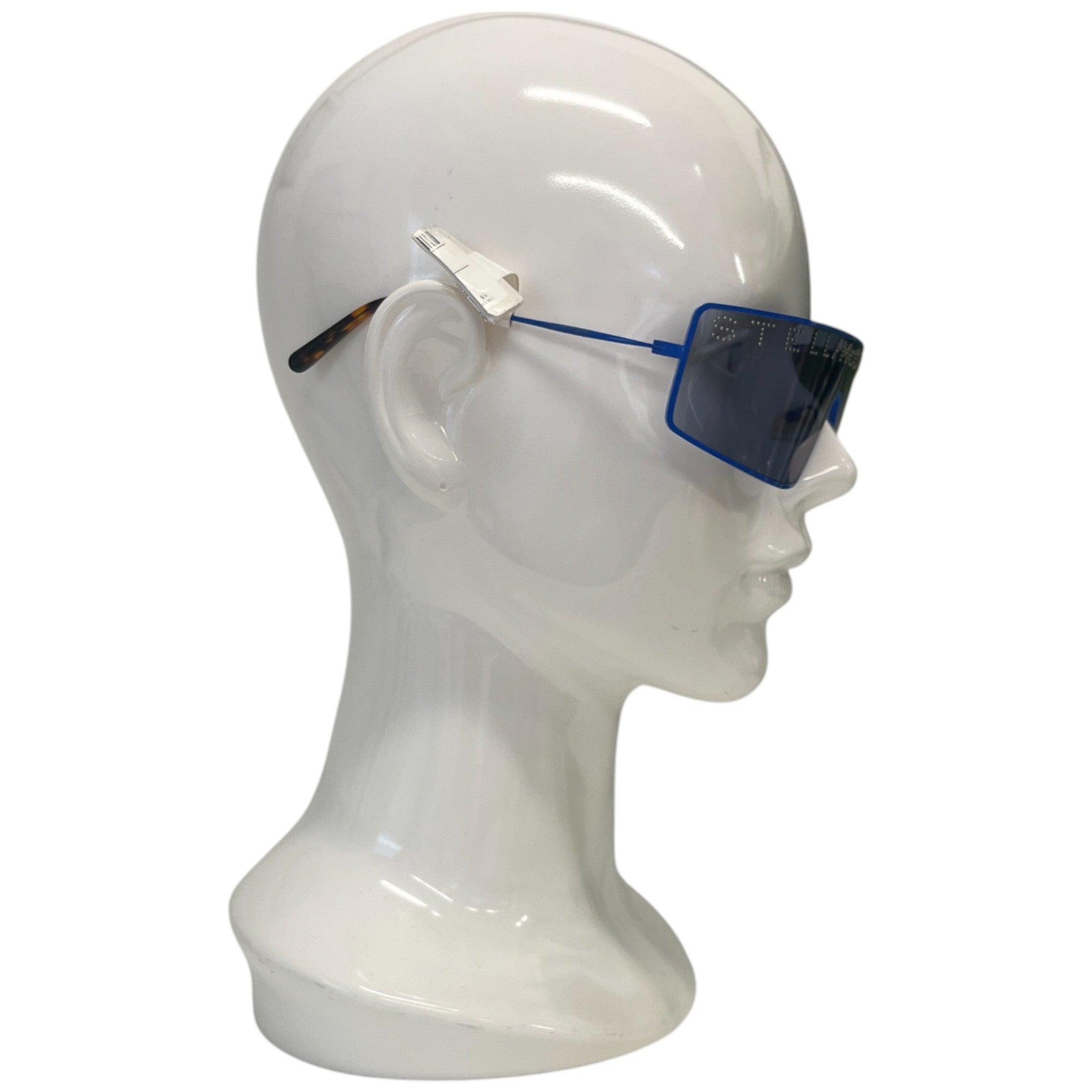 Women's Logo Mask Sunglasses Blue