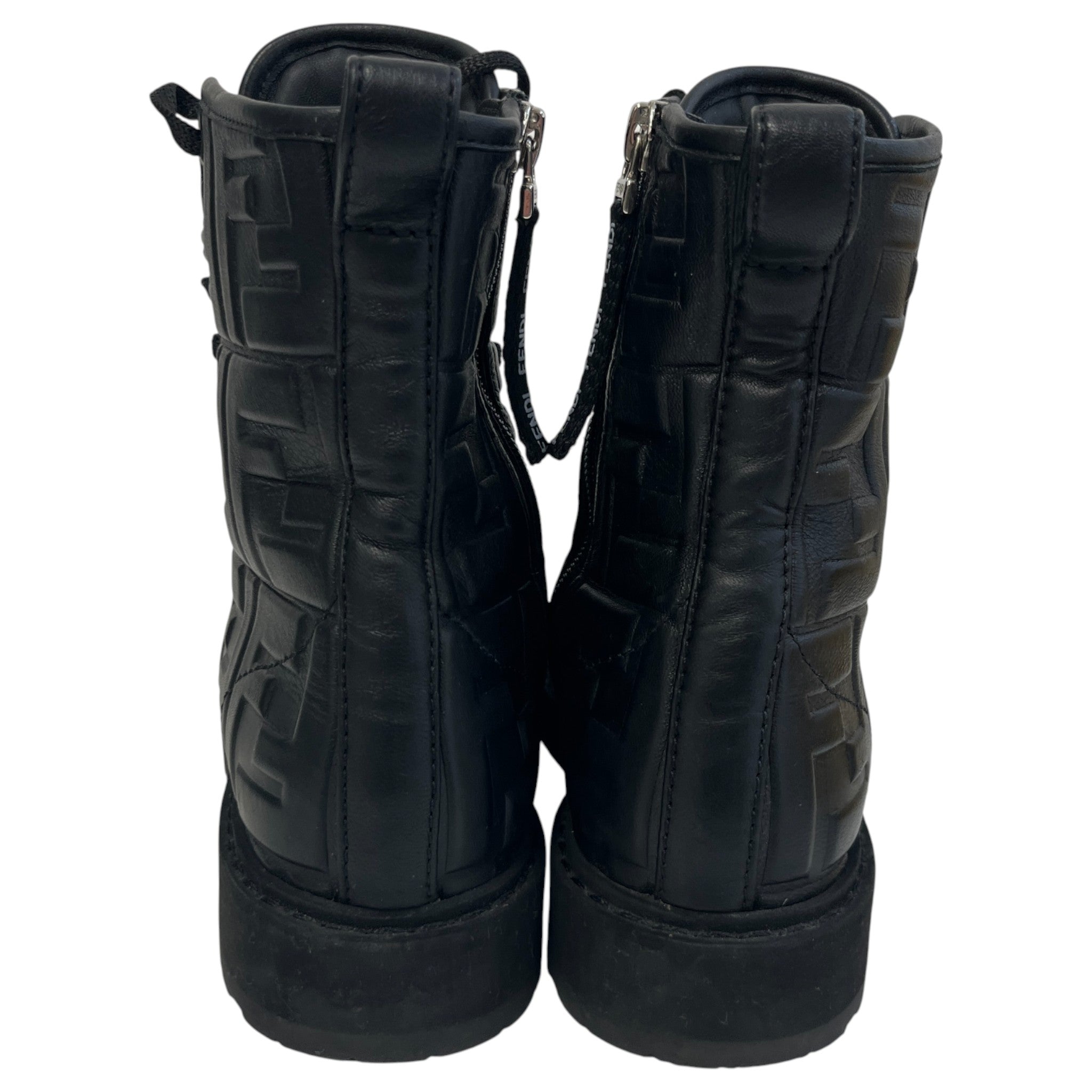 Women's Ff Monogram Boots Black Size EU 36 / UK 3