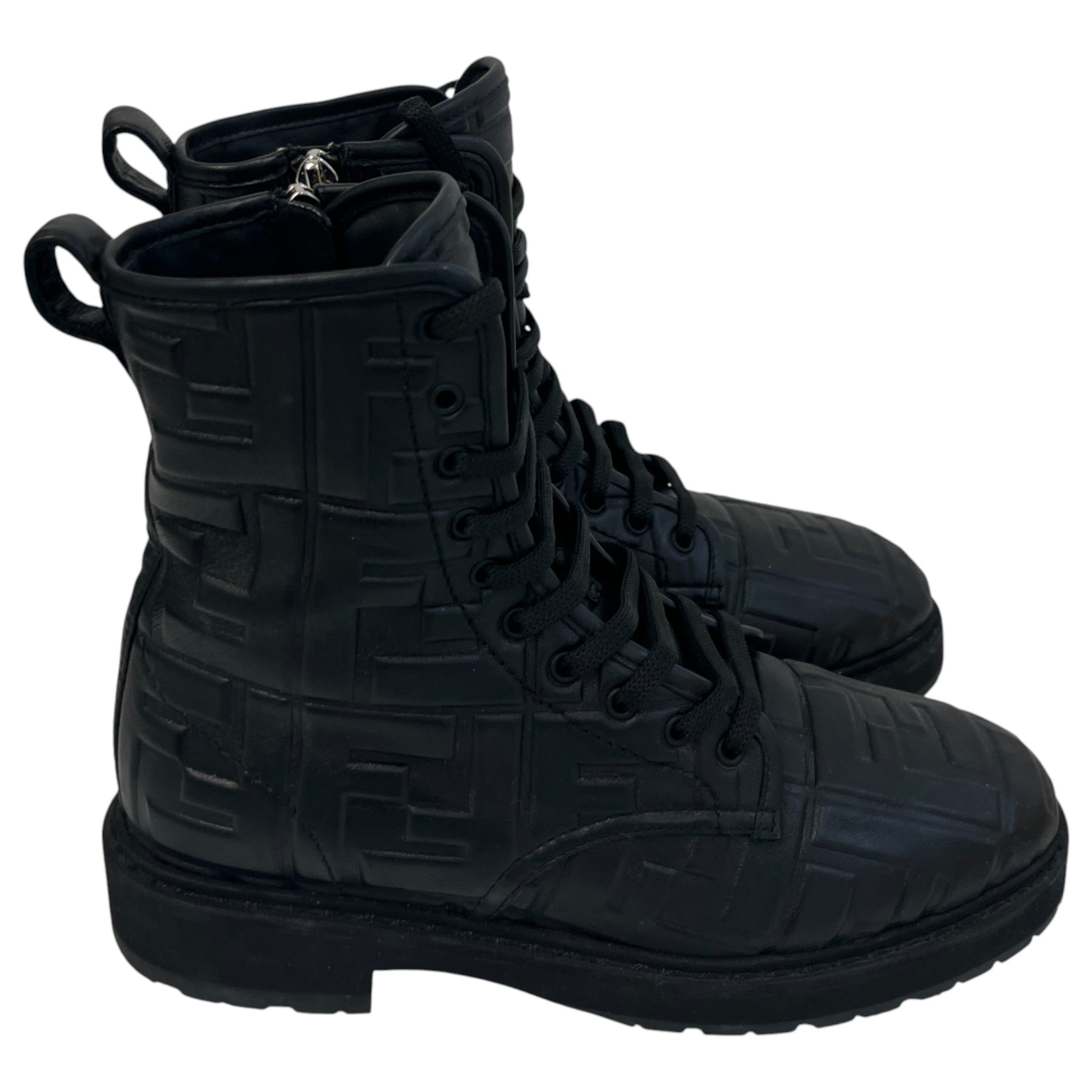 Women's Ff Monogram Boots Black Size EU 36 / UK 3