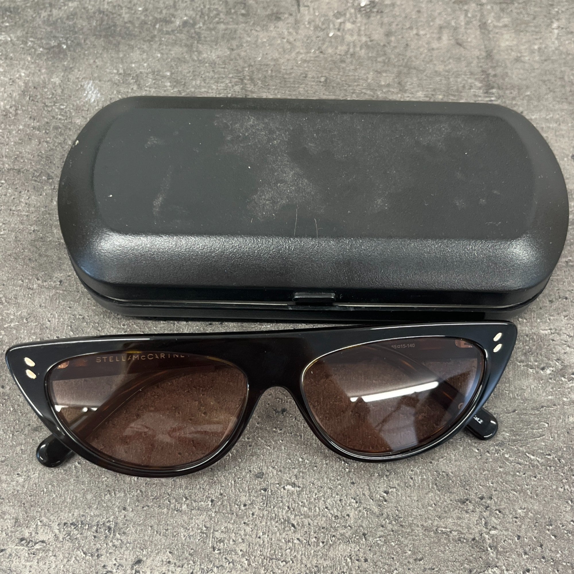 Women's Cat Eye Logo Sunglasses Brown