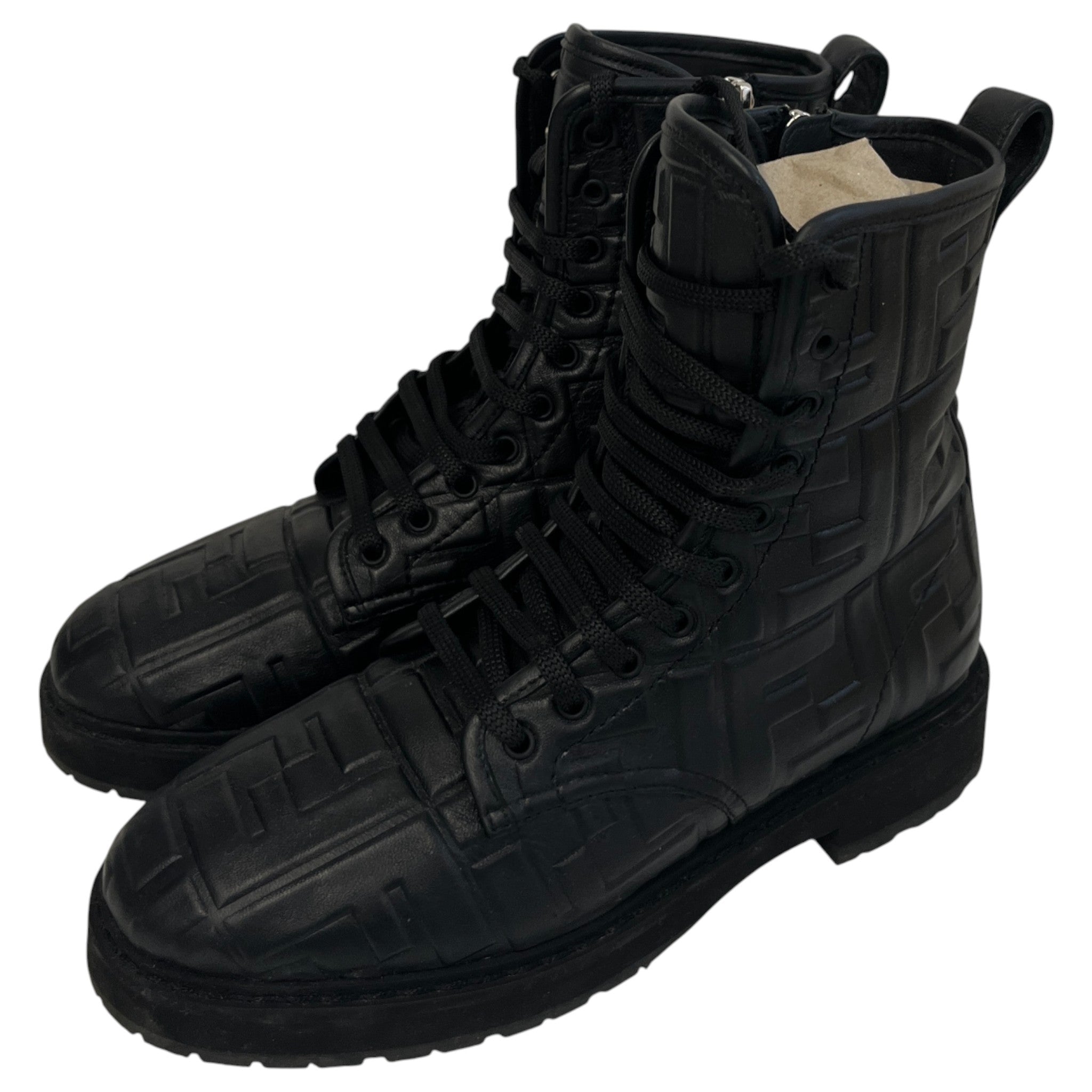Women's Ff Monogram Boots Black Size EU 36 / UK 3