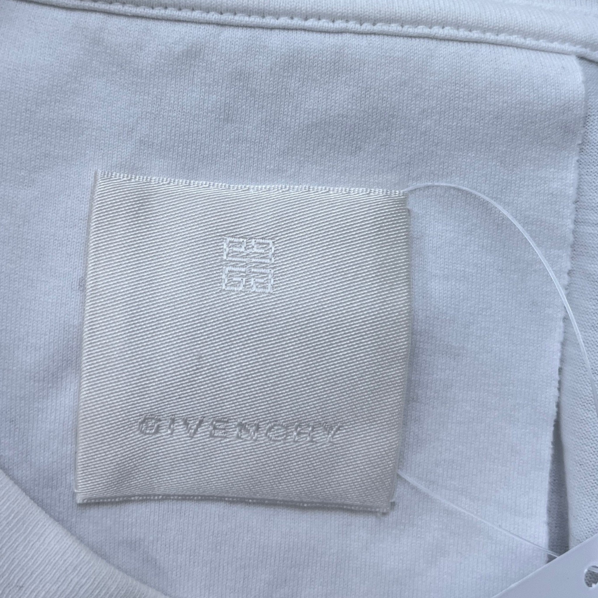 Men's Logo Print T-Shirt White Size L