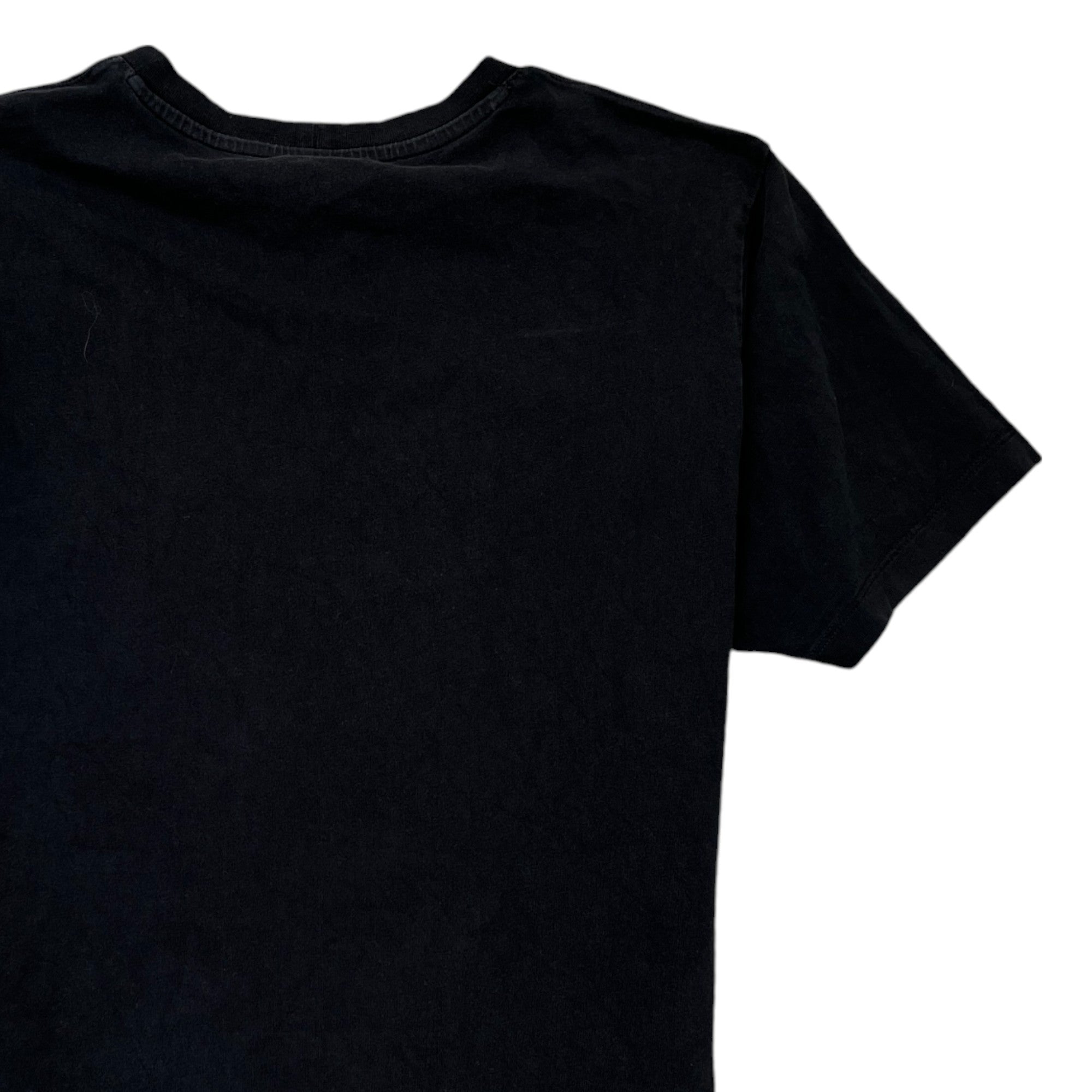 Men's Tiger Logo Print T-Shirt Black Size M