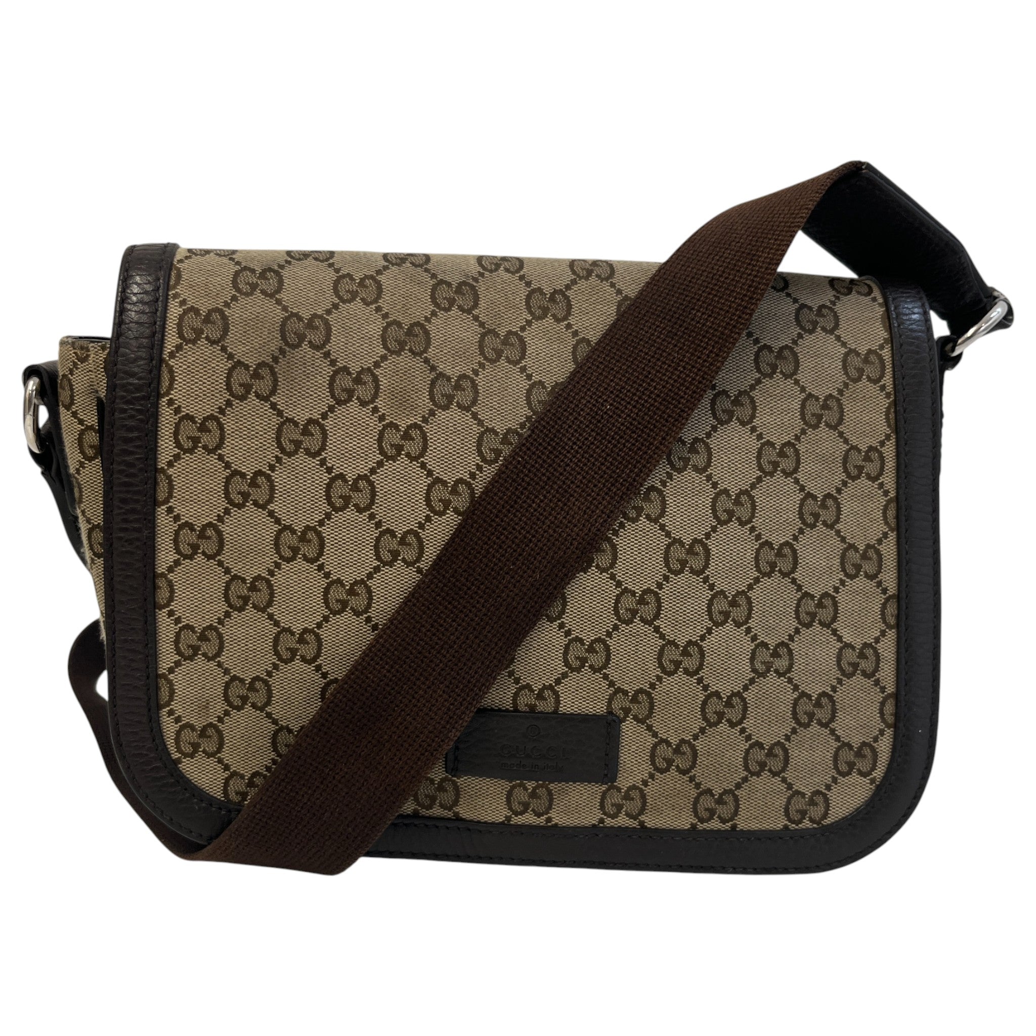 Men's Gg Supreme Messenger Bag Beige