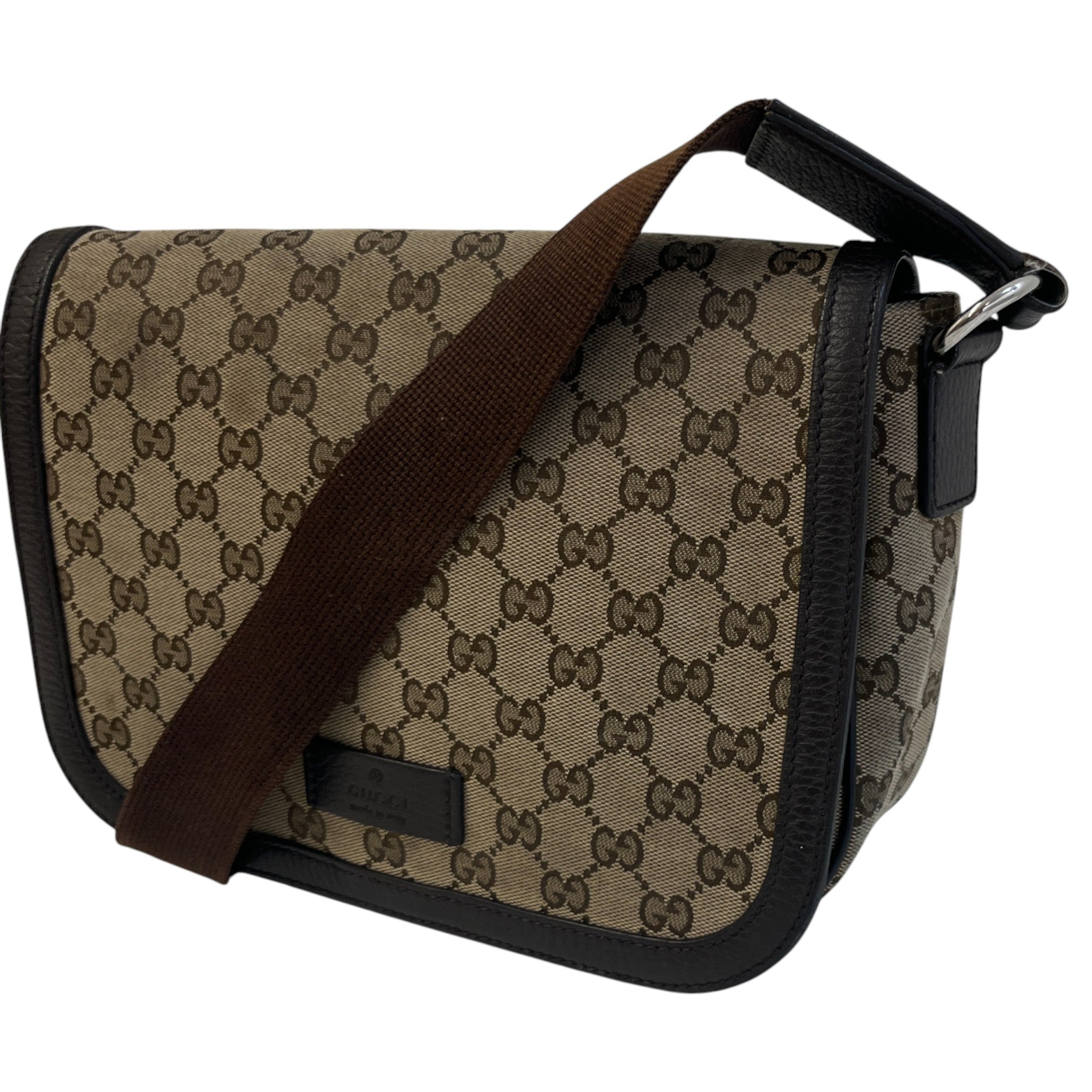 Men's Gg Supreme Messenger Bag Beige