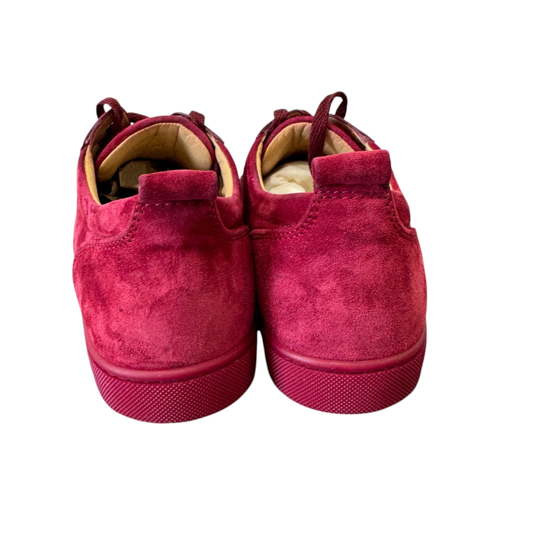 Men's Louis Junior Spikes Flat Low Trainers Burgundy Size EU 40 / UK 6