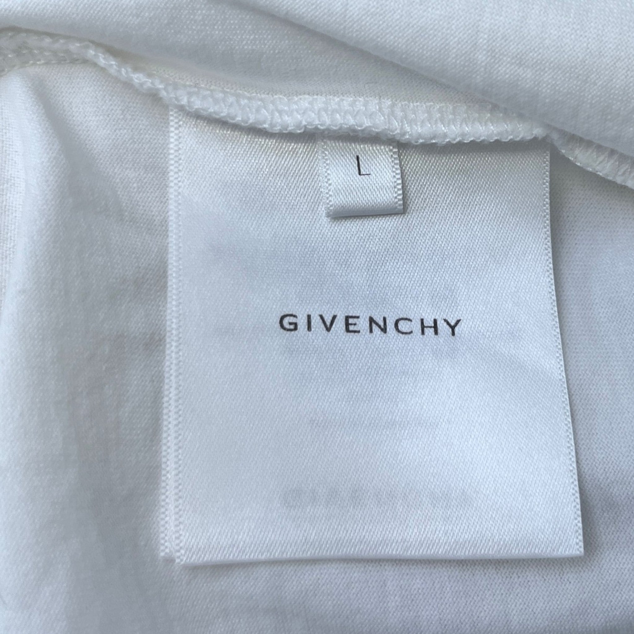 Men's Logo Print T-Shirt White Size L