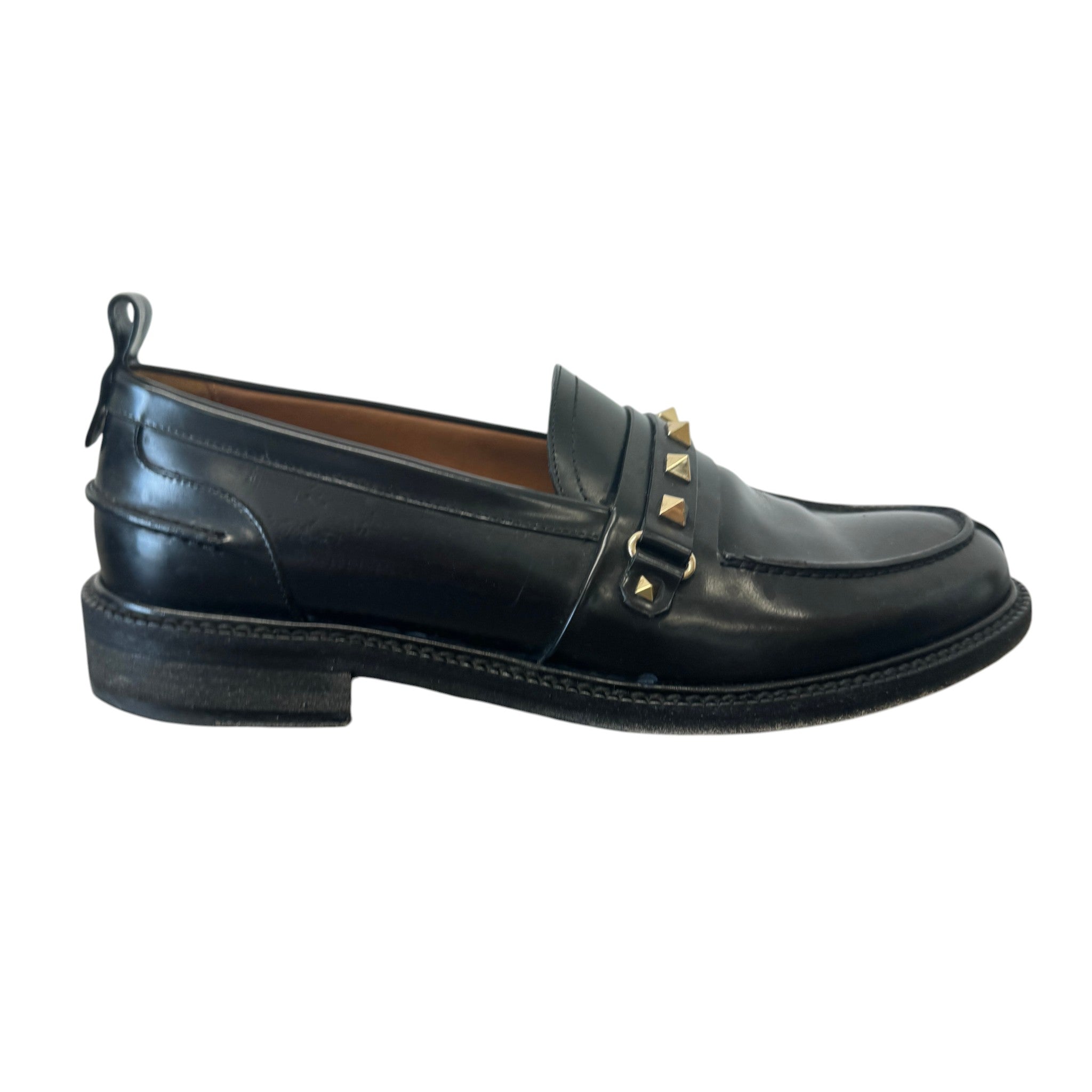 Women's Rockstud Loafers Black Size EU 39 / UK 6
