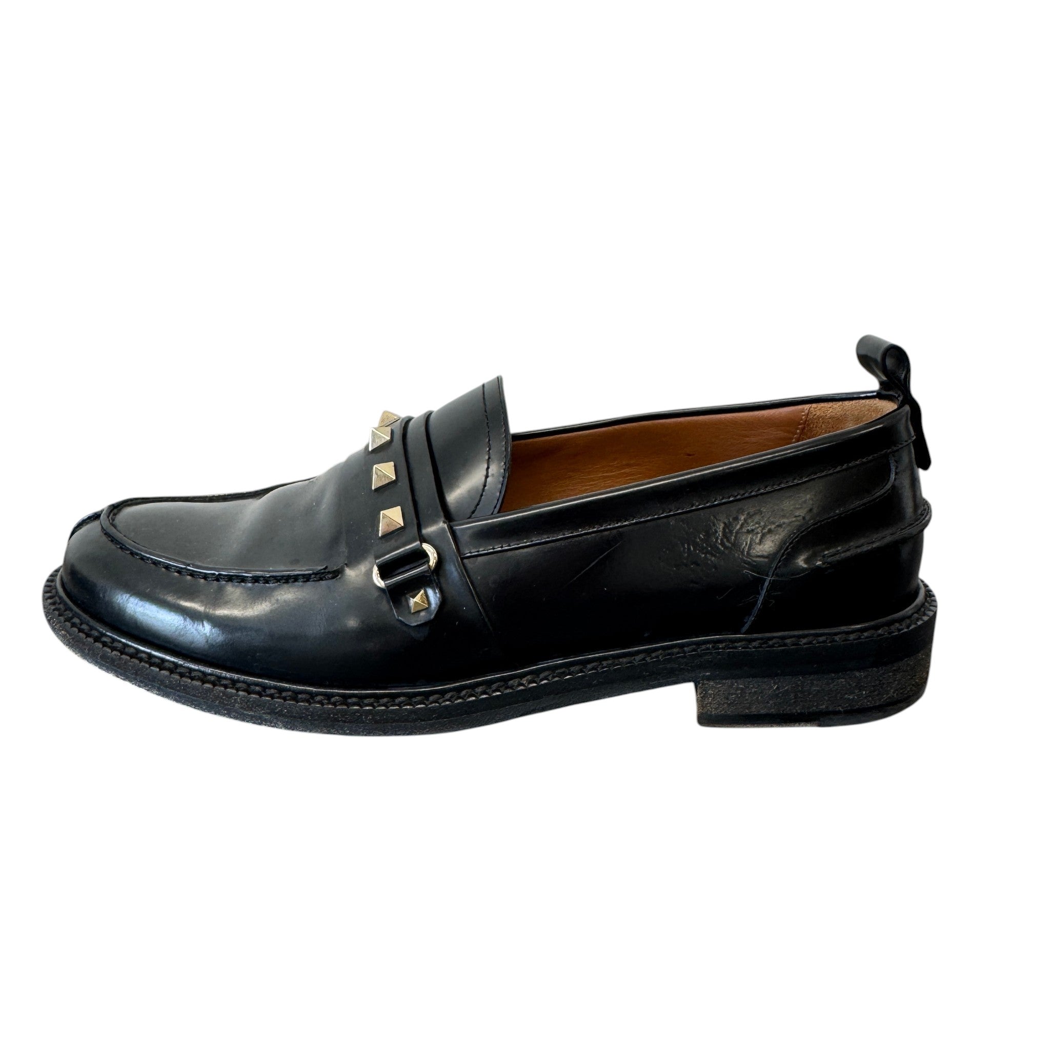 Women's Rockstud Loafers Black Size EU 39 / UK 6