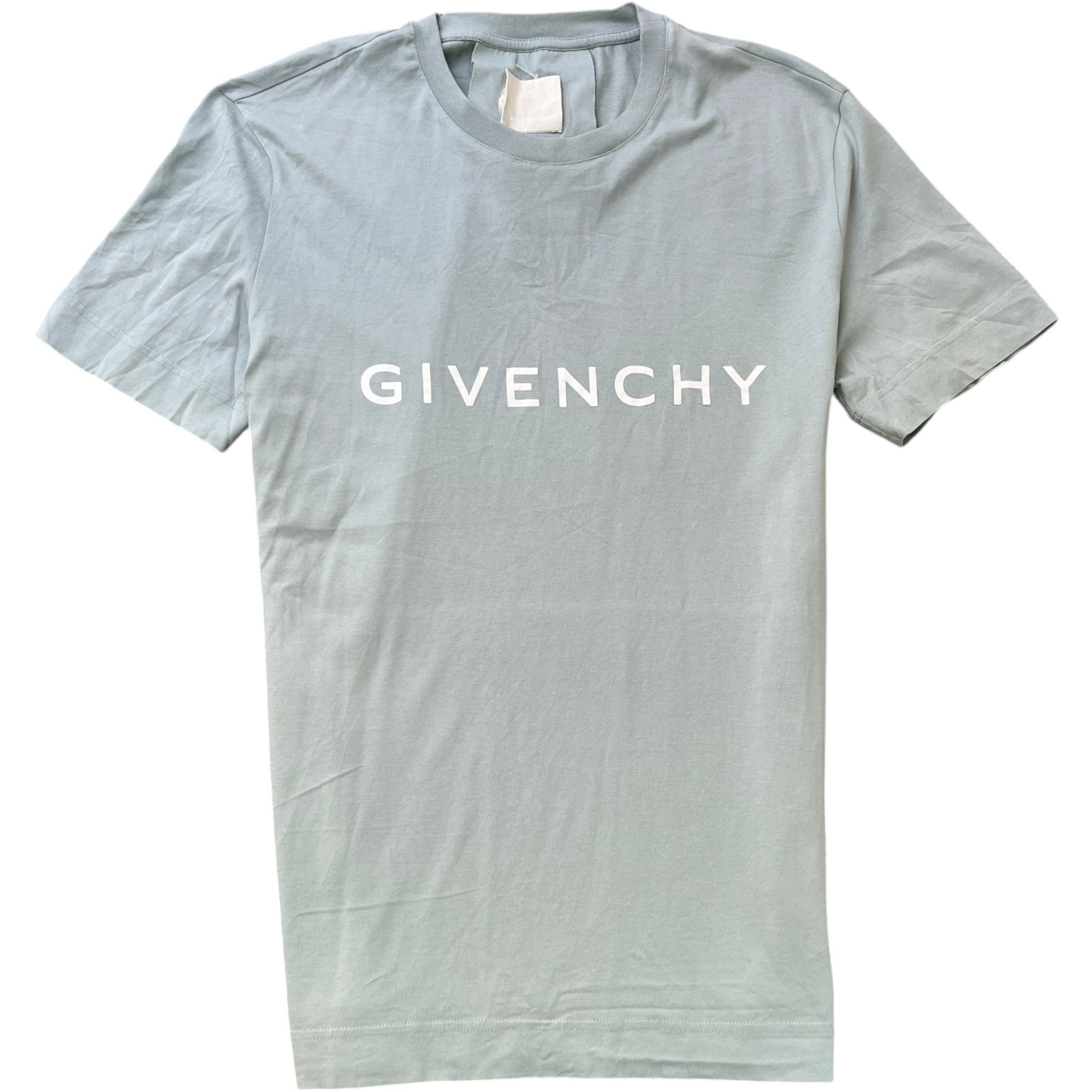 Men's Logo Print T-Shirt Blue Size L